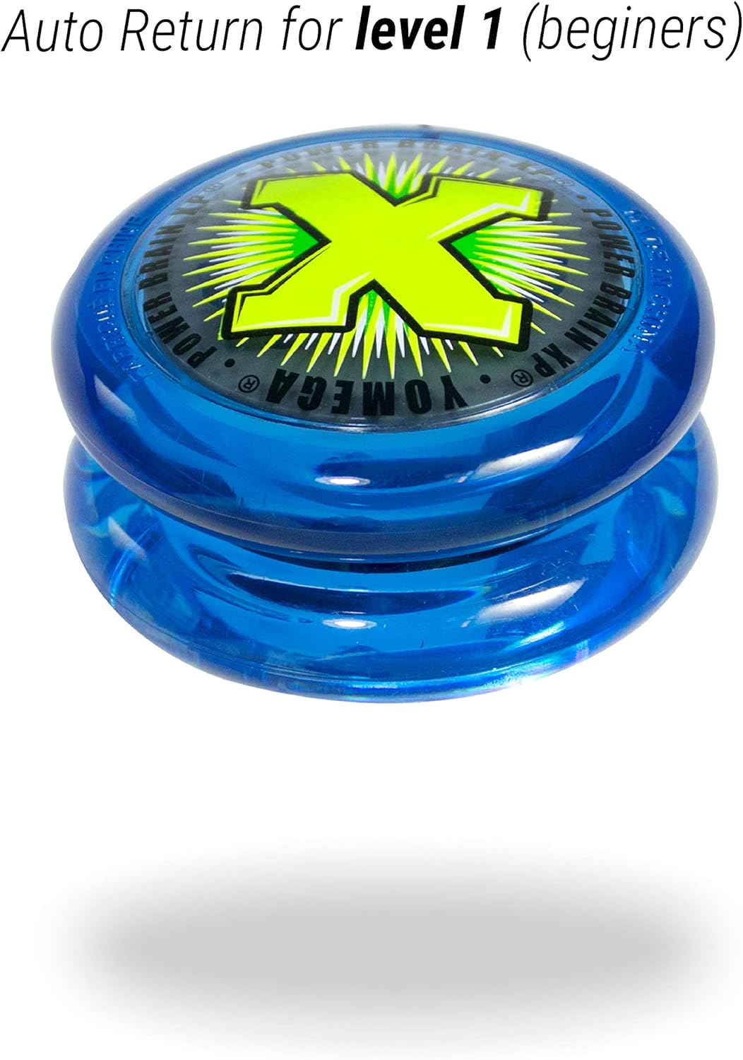 Yomega Power Brain XP Yoyo - Professional Yoyo with a Smart Switch Which Enables Players to Choose between Auto-Return and Manual Styles of Play. + Extra 2 Strings & 3 Month Warranty (Blue) image number 3
