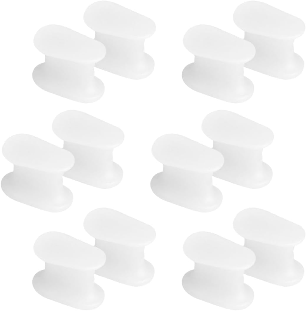 Toe Separators, 12-Piece Set Toe Separators for Hallux Valgus, Bunion & Toe Correction, Silicone Toe Spacer for Men and Women (Small Size) image number 3