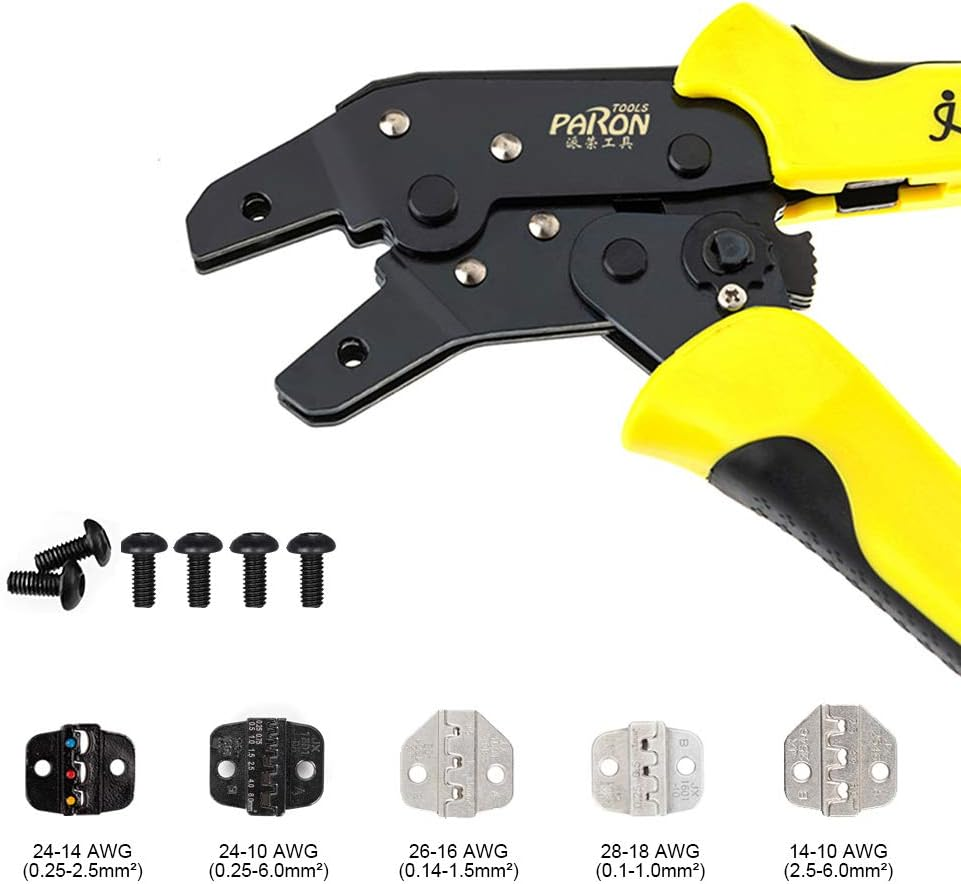 Domary Professional Wire Crimpers Multifunctional Engineering Ratcheting Terminal Crimping Pliers Wire Strippers Bootlace Ferrule Crimper Tool Cord End Terminals Pliers Kit image number 5