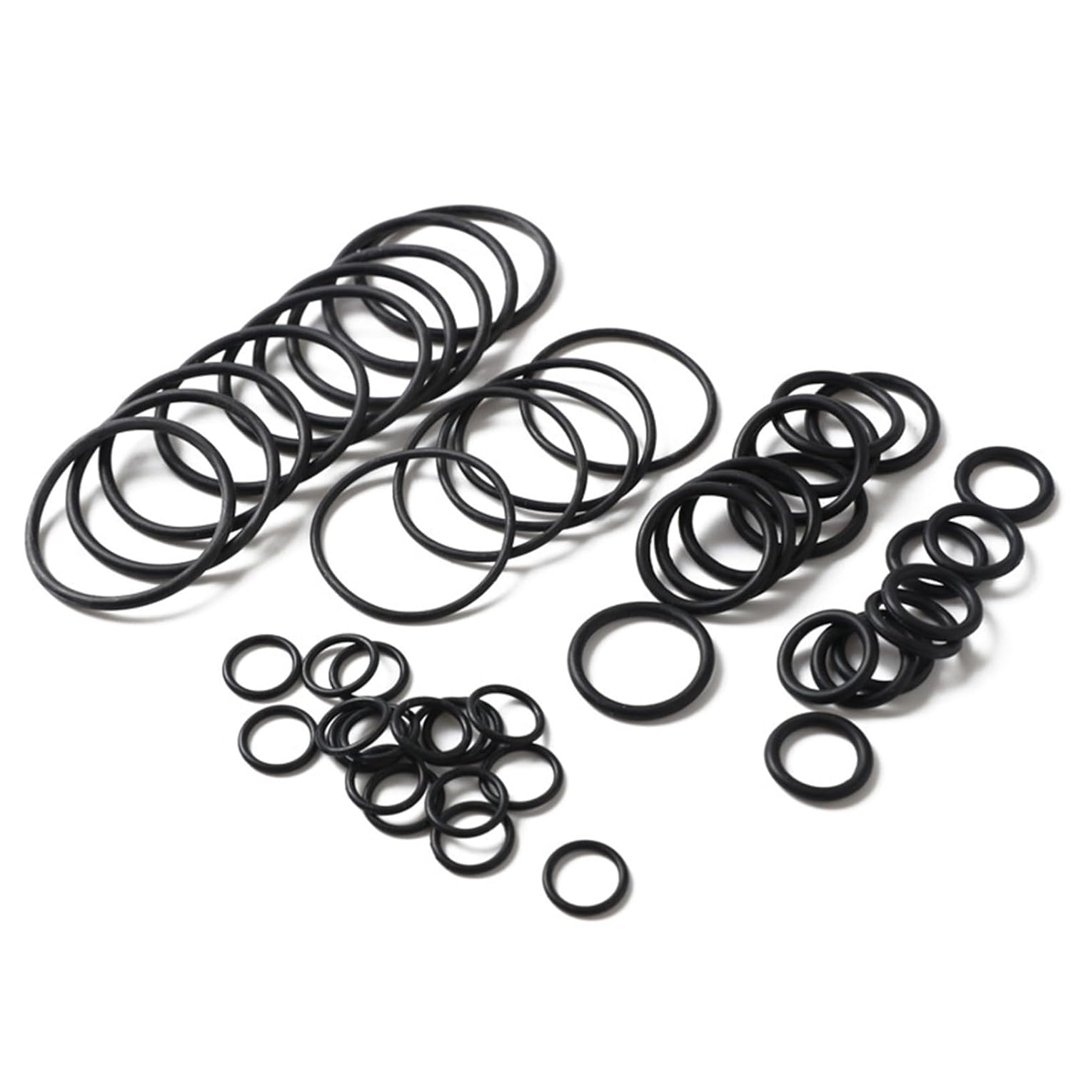 225 Pcs O Ring Seal Set,Nitrile Butadiene Rubber O Rings Set,18 Different Sizes,Rubber O Ring Kit Gasket Washer Seals with Classification Box for Plumbing,Faucet Tap,Auto Repair,Gas Connection image number 2