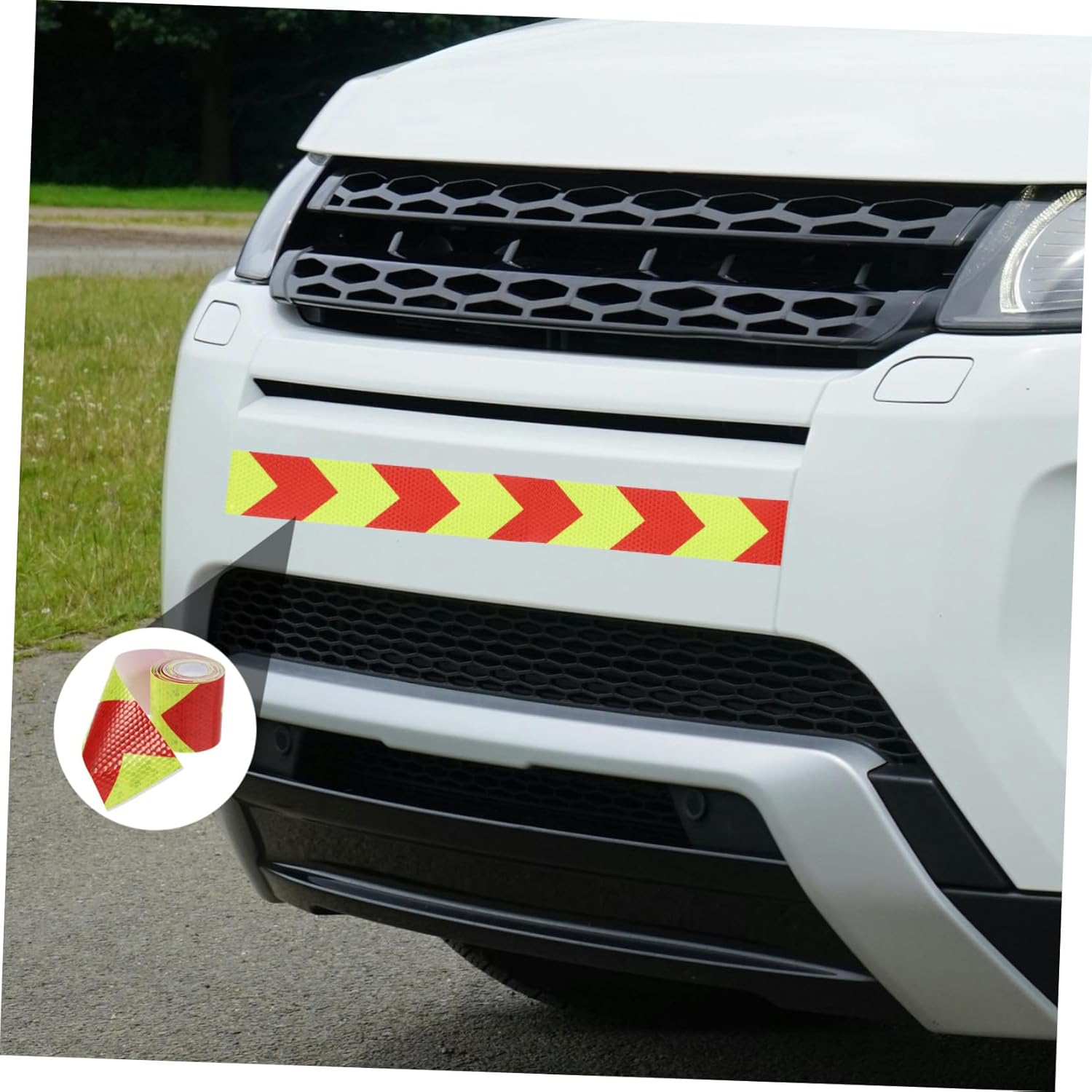 Zerodeko High Visibility Reflective Safety Tape with Arrow Design Weather Resistant Adhesive Strip for Vehicles Trailers Boats Enhanced Nighttime Visibility Caution Sticker for Road Safety image number 4