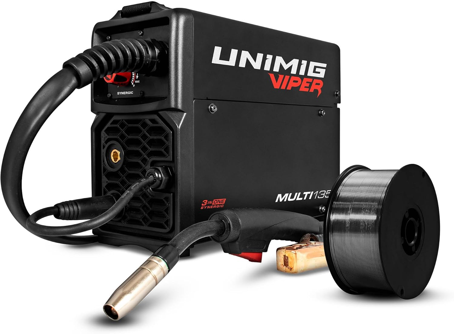 UNIMIG Viper 135 Multi 3-In-1 Mig Tig Stick Welder + Welding Torch, MMA U11005K image number 3