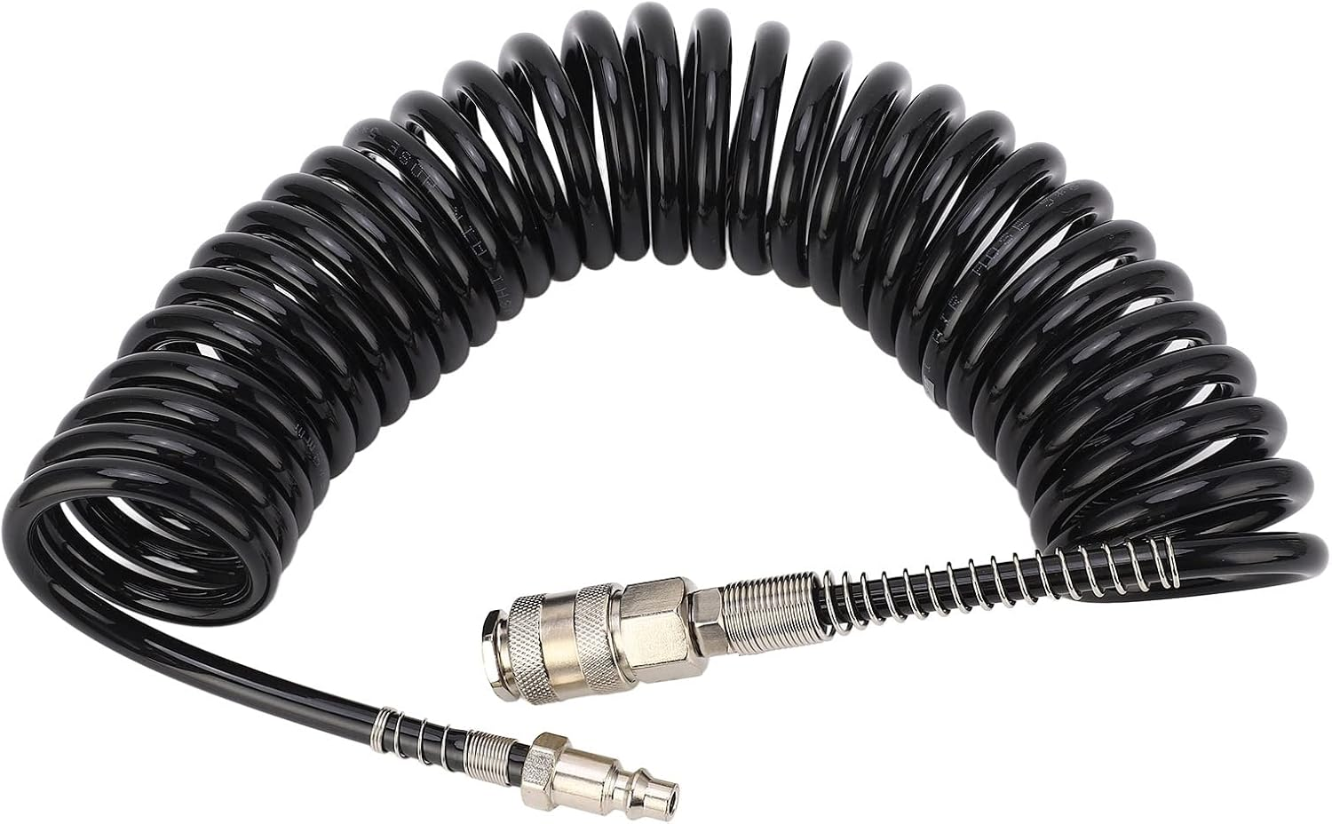Air Compressor Hose, 3/8 Air Hose Air Intake Hose Recoil Air Hose Pressure Resistant Coiled Air Hose Flexible Lightweight for Car Motorcycle (5M/16.4Ft) image number 6