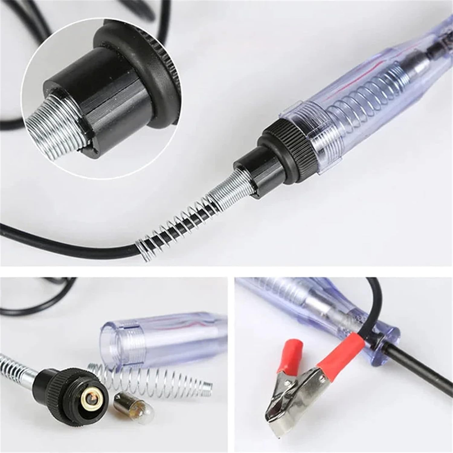 Automotive Test Light Digital LED Circuit Tester 6V/12V/24V Auto Electric Tester Light Tool with Voltmeter and Probe for Checking Vehicle Car Truck Motorcycle Boat Fuses Car Checker (A, One Size) image number 4