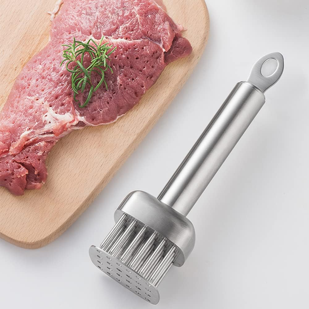 AMPSEVEN Meat Tenderizer Tool,Stainless Steel Meat Tenderizer Needle for Steak Beef Pork Chicken BBQ image number 6