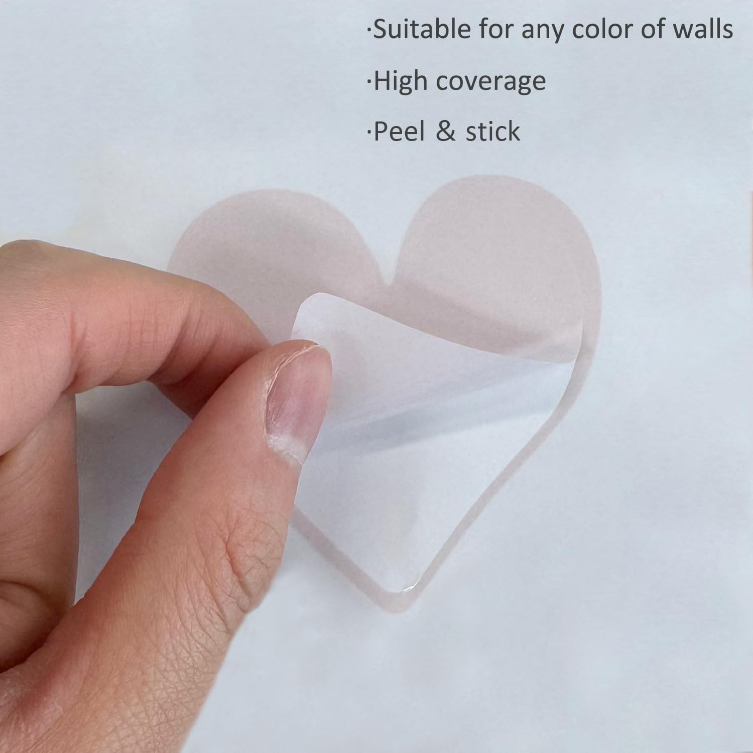 Boho Wall Decal for Girls Bedroom 72 PCS, Boho Heart Wall Stickers Peel and Stick for Nursery Kids Room D&eacute;cor, Removable Wall Decals Vinyl Murals DIY Cute Decorations (12 Sheets) image number 2