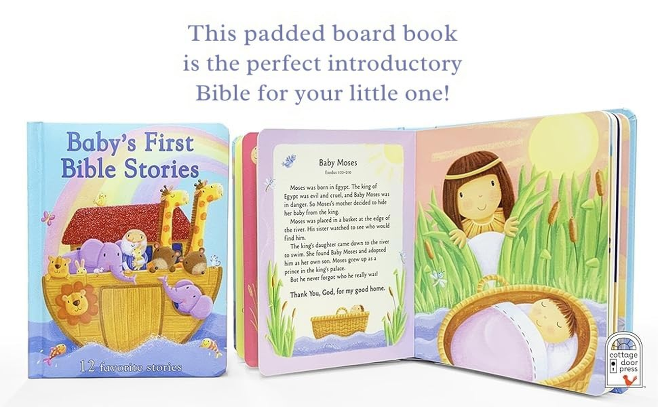 Baby'S First Bible Stories Padded Board Book - Gift for Easter, Christmas, Communions, Newborns, Birthdays image number 2