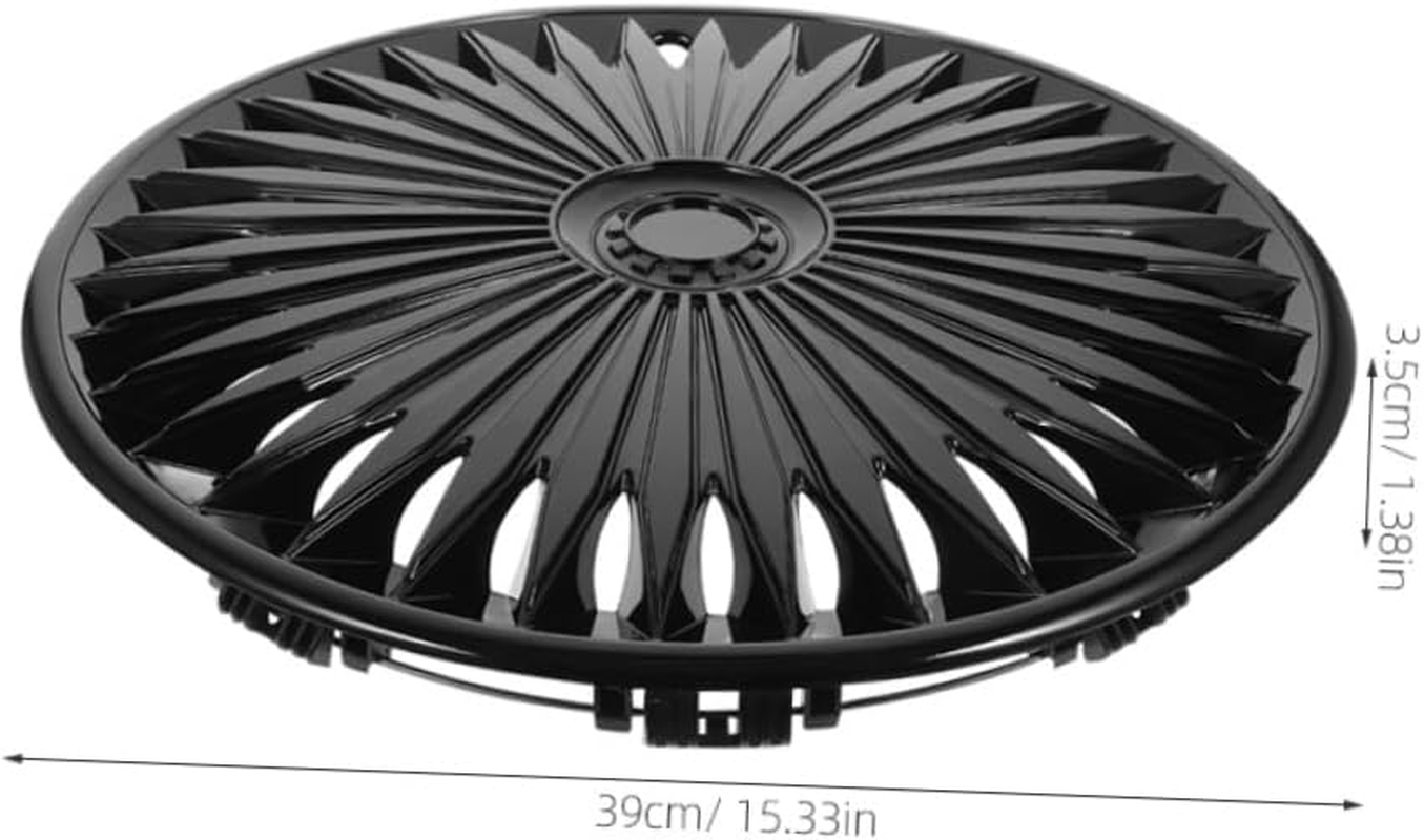 14-Inch Universal Vehicle Hubcaps Replacement, Black Automotive Wheel Hub Covers for Cars, Decorative Wheel Rim Caps Suitable for Car and Truck Exterior Accessories