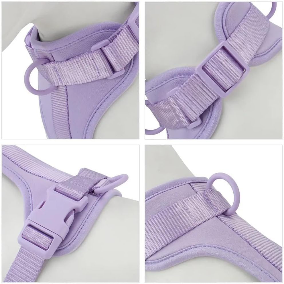 Outdoor Waterproof Dog Harness Pet Walking Training Harness Fashionable Pet Chest Harness French Bulldog Chihuahua Pug Durable Nylon Harness,F,M image number 1