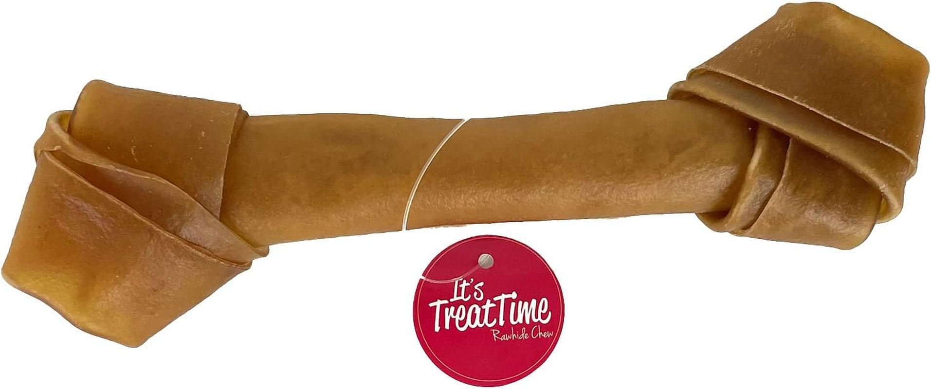 It'S Treat Time Dog Rawhide Bone Knot Natural 22Cm (10 Pack) - Long-Lasting Dog Treats, Dental Chews for Dogs, Teeth Cleaning, Tartar Control, Oral Health image number 4