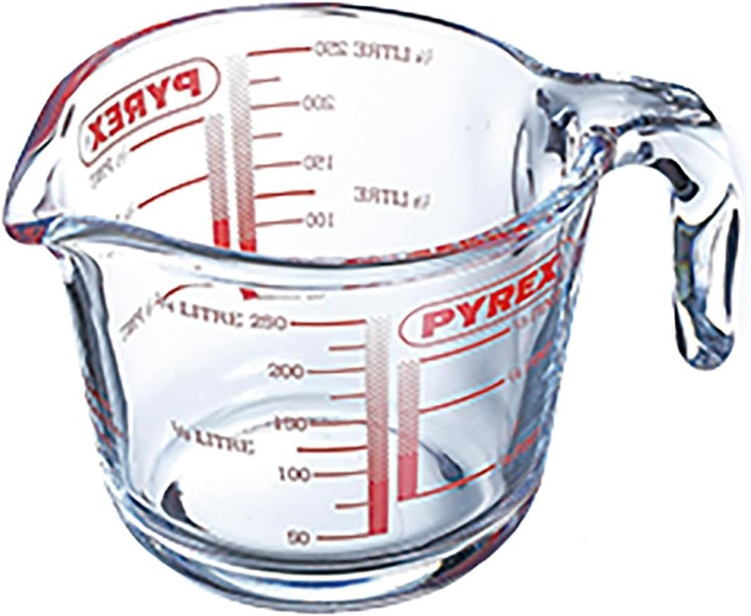 Pyrex GLSMJ1/2PT Glass Measuring Jug, 250 Ml - Clear