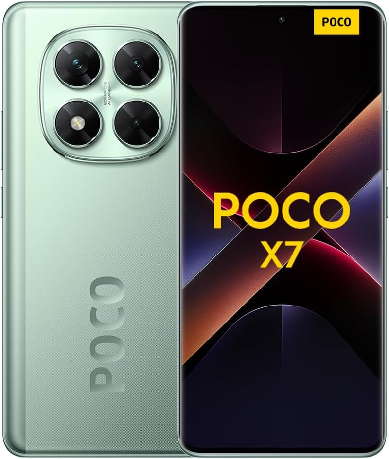 Xiaomi Poco X7 Smartphone, 12+512GB, Silver, 50MP Main Camera with OIS, 5110Mah Battery, IP68 (Charger Not Included)