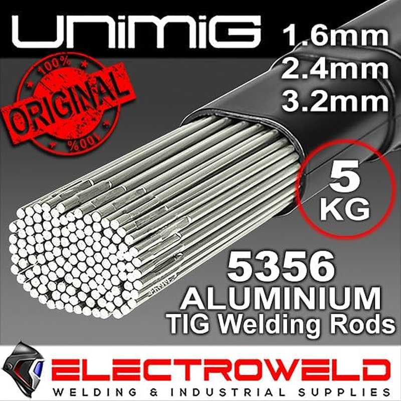 1Kg 3Kg 5Kg UNIMIG ER5356 3.2Mm Aluminium TIG Filler Rods Welding Alloy Sticks (2.4Mm|1Kg) image number 2