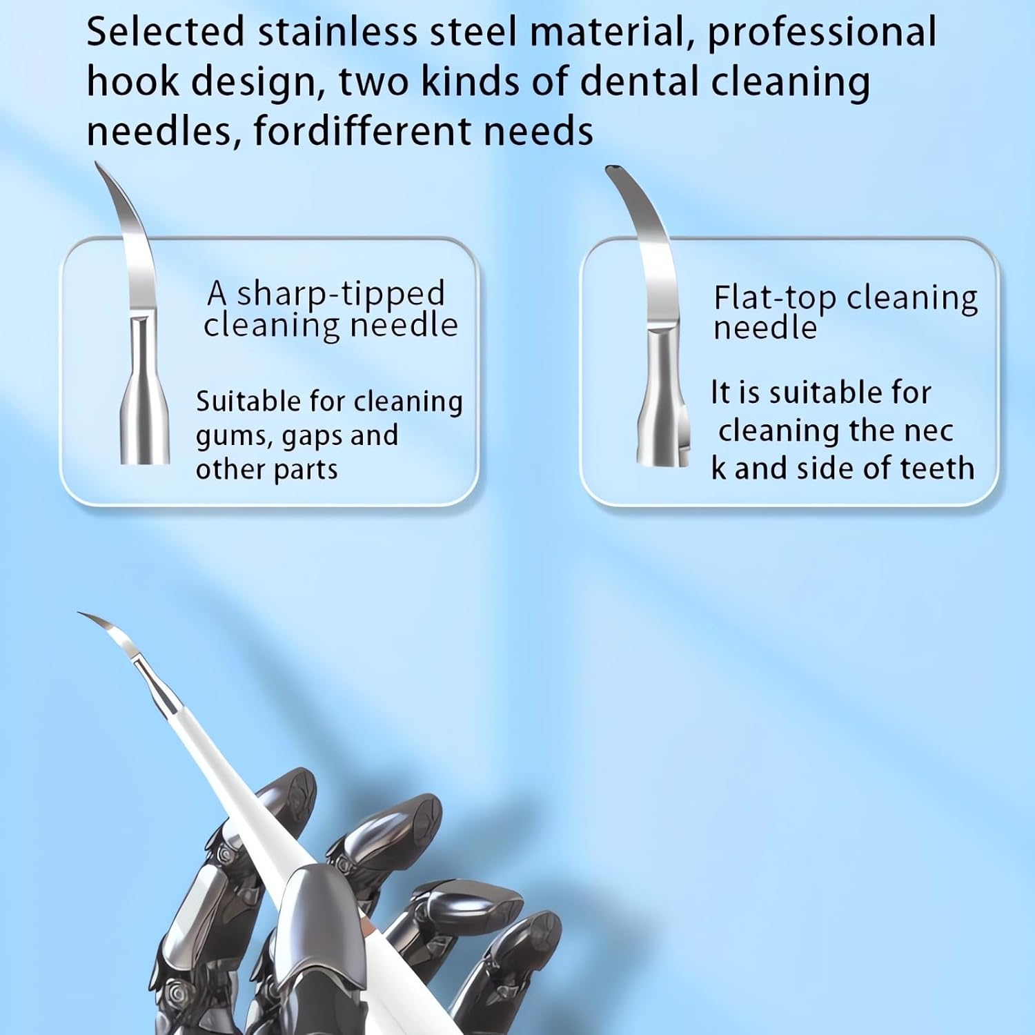 2-In-1 Teeth Cleaning Kit - One-Click Switch between Toothbrush and Plaque Remover, 5 Modes, Portable for Travel and Home Use image number 3