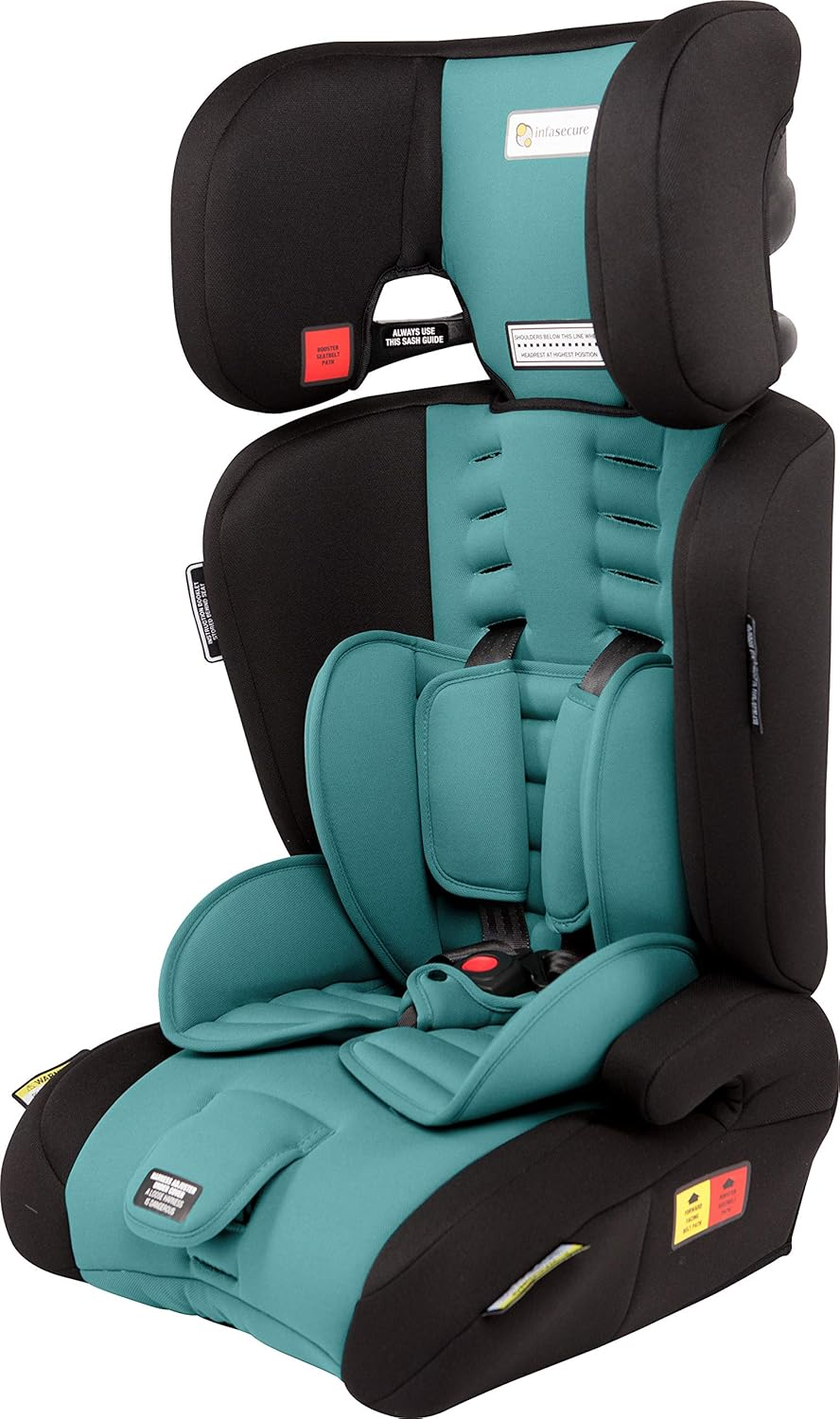 Infasecure Visage Astra Convertible Booster Seat for 6 Months to 8 Years, Aqua (CS7313) image number 4