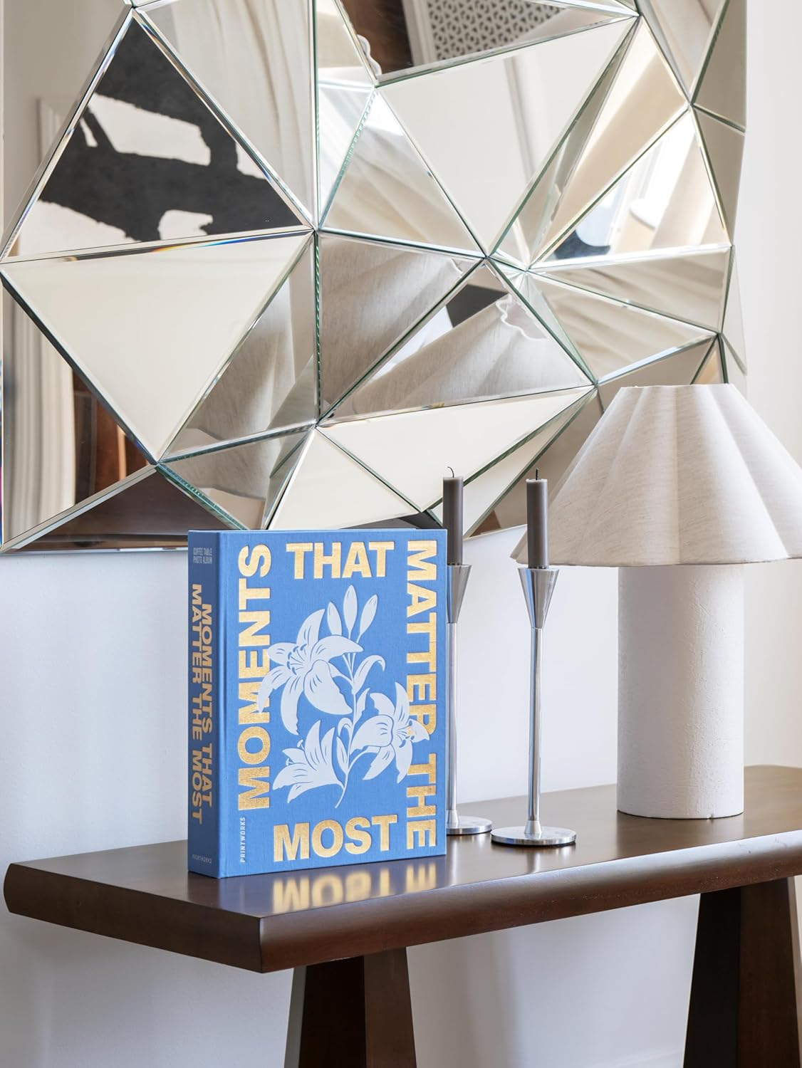 Printworks Moments That Matter the Most - Photo Album 4X6 &ndash; Elegant Sky Blue Coffee Table Book for Photos & Notes &ndash; 30-Page Large Keepsake Memory Book &ndash; Thoughtful Gift Idea &ndash; Blue image number 4