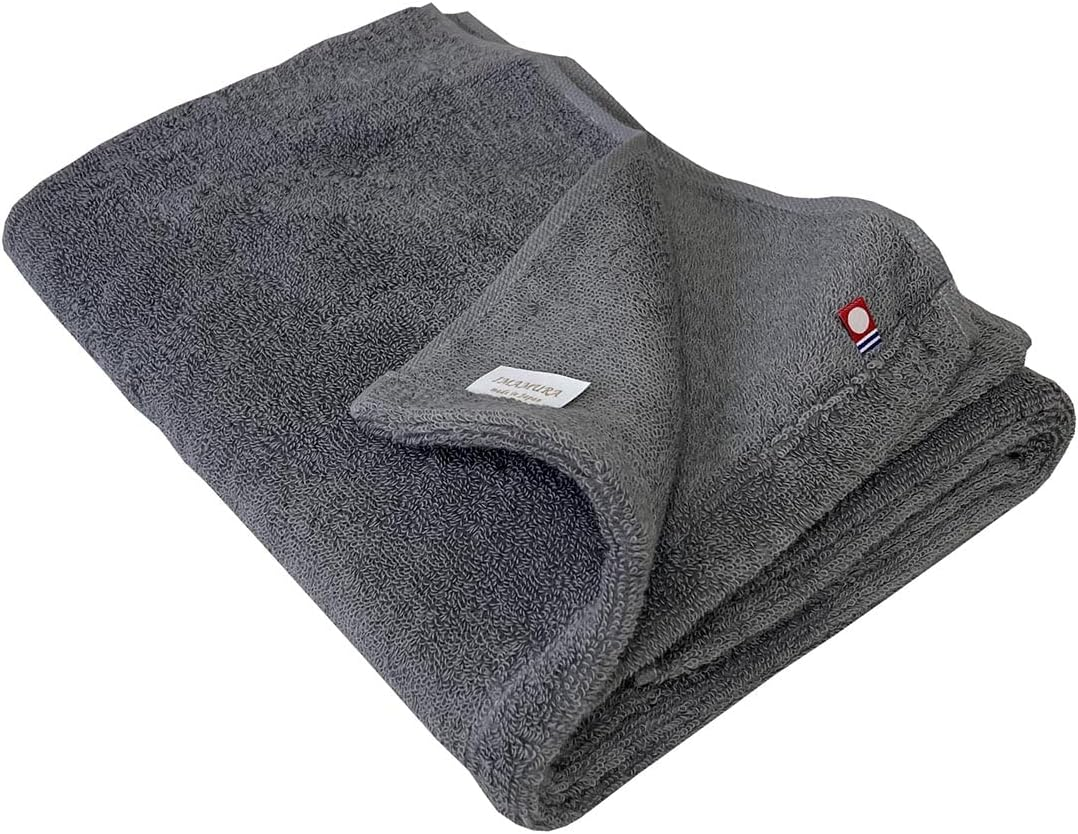 Imabari Towel Color Bath Towel, 1 Sheet, Antibacterial Treatment, 23.6 X 47.2 Inches (60 X 120 Cm), Brown