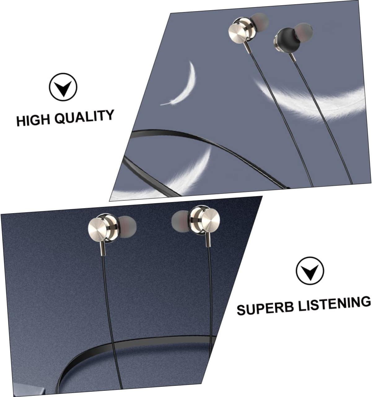 CIYODO Neck-Mounted Headphones Wireless Stereo Earbuds for Running Sports Magnetic Design Lightweight and Comfortable Fit image number 4