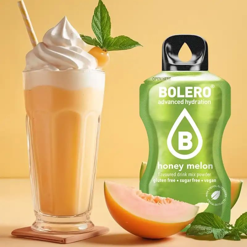 Bolero Honey Melon Fruit Flavoured Drink Powder 12 Sachets image number 1
