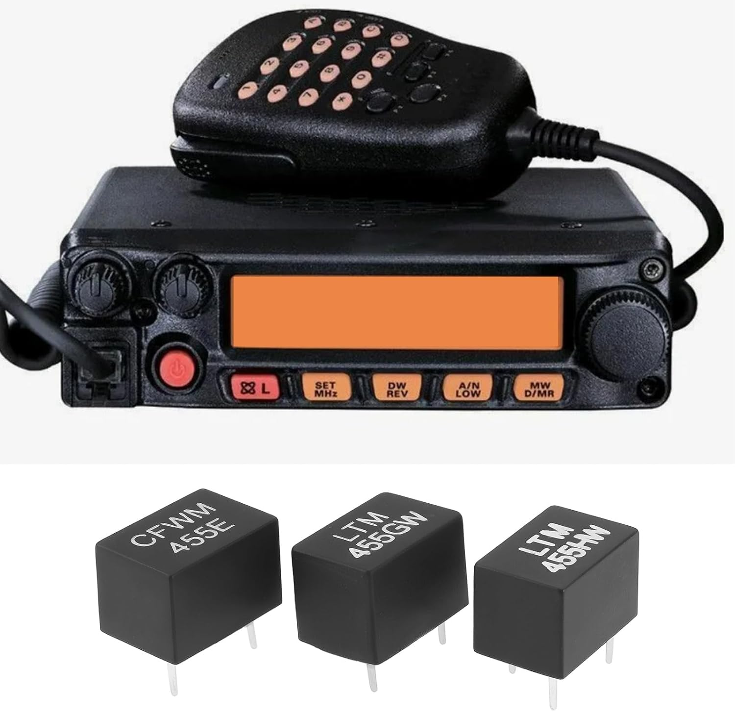 6Pcs Ceramic Filters CFWM455E LTM455G LTM455HW Compatible with Yaesu TOKO A55GV TOKO A55EV