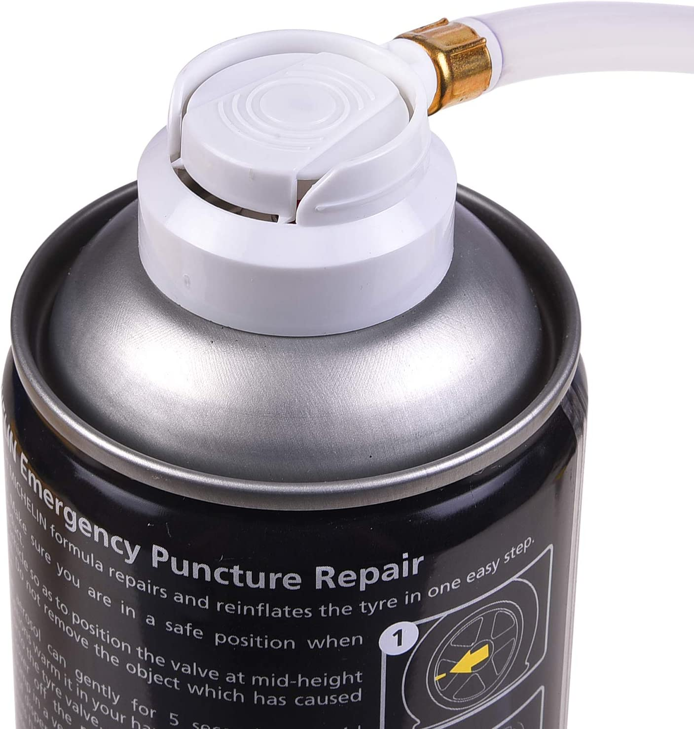 MICHELIN Emergency Puncture Repair - Immediate Repair, No Tools Required, Suitable for Tyres up to Size 245/45 R17, 500Ml (32699) image number 1