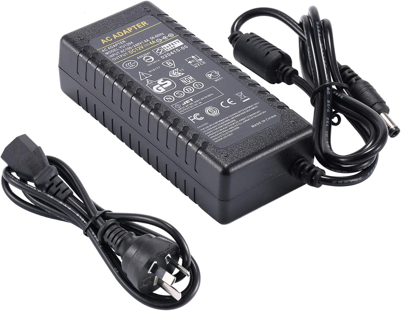 12V 4A Power Supply - Cfsadapter AC 100-240V 50/60Hz to DC 12 Volt 4 Amp 4Amp 48W Power Converter Charger 12V4A for 12V LED Strip Lights CCTV Camera image number 6