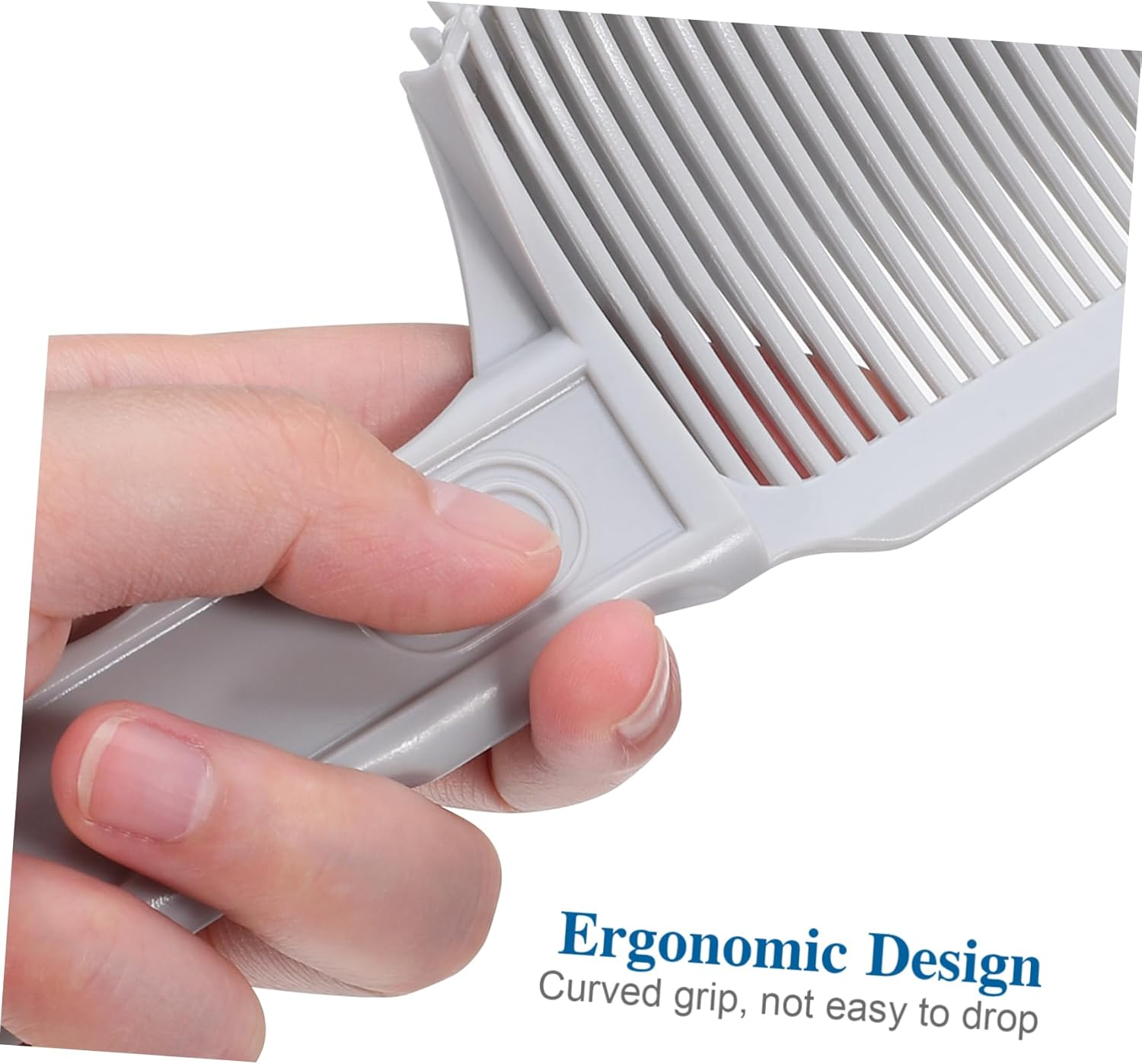 TOPPERFUN Men'S Hair Cutting Comb Professional Barber Styling Comb for Fades Blending and Flat Tops Ergonomic Design for Comfortable to Hold and Precision Cutting image number 3