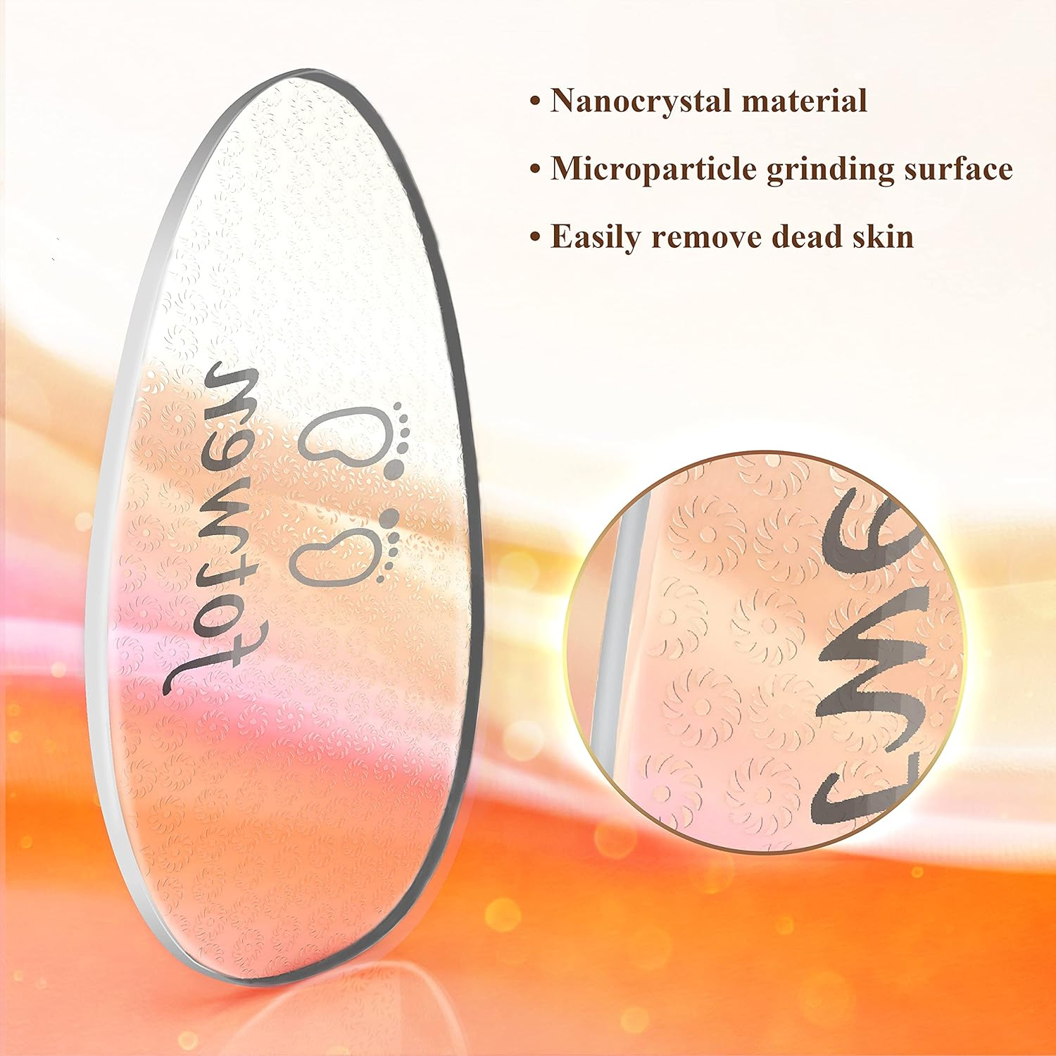 Fotwen Updated 2021 Nano Foot Scrubber Callus Remover, Foot Care Pedicure Tool, Foot File with Nano-Level Grinding Points, Great for Dead Skin Removal, Cracking, Wet and Dry Feet image number 4