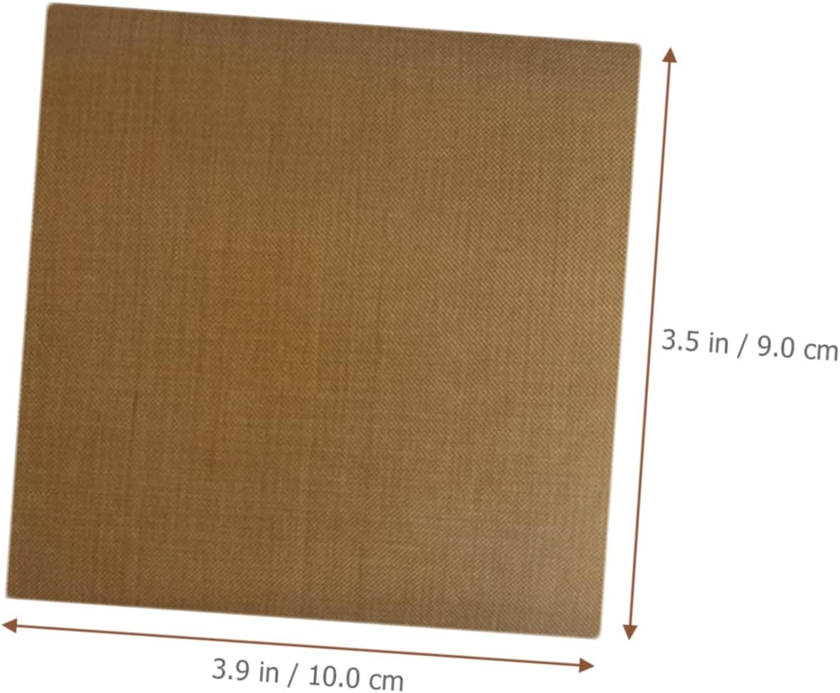 Baluue 10Pcs Hair Iron Straightener Stickers 10X9Cm Heat Insulation Protective Decals for Professional Ceramic Flat Irons Suitable for Salon and Home Styling image number 2