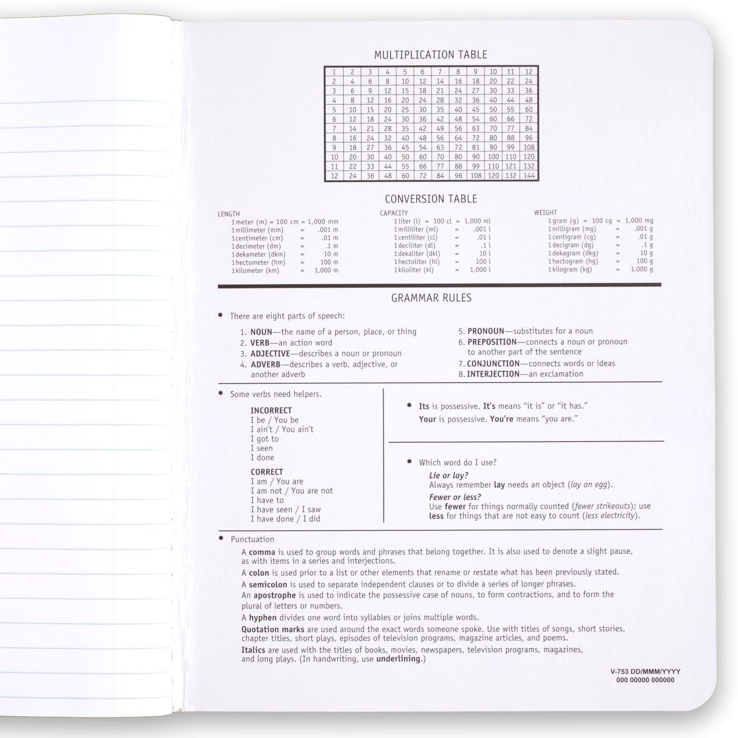 Mead Composition Notebook, Comp Book, Wide Ruled Paper, 100 Sheets, 9-3/4" X 7-1/2", Fashion, Square Deal, Assorted Colors, Color Selected May Vary, 1 Count (09918) image number 6