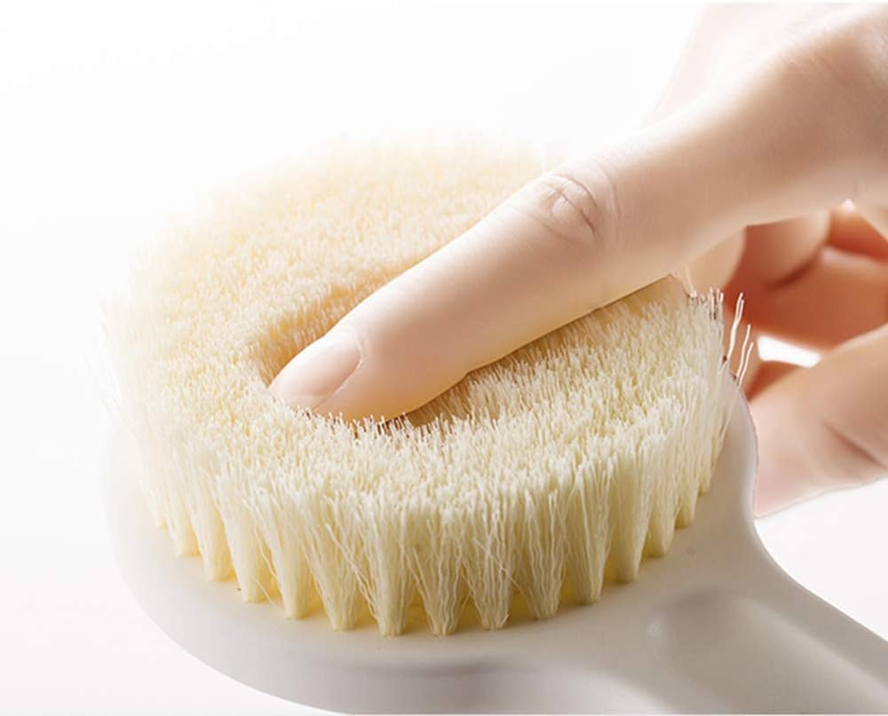 Body Brush Dry Brushing Shower Bath Brush Long Handle Gentle Back Skin Scrubber Exfoliate Massage Improve Blood Circulation Cellulite Treatment image number 2