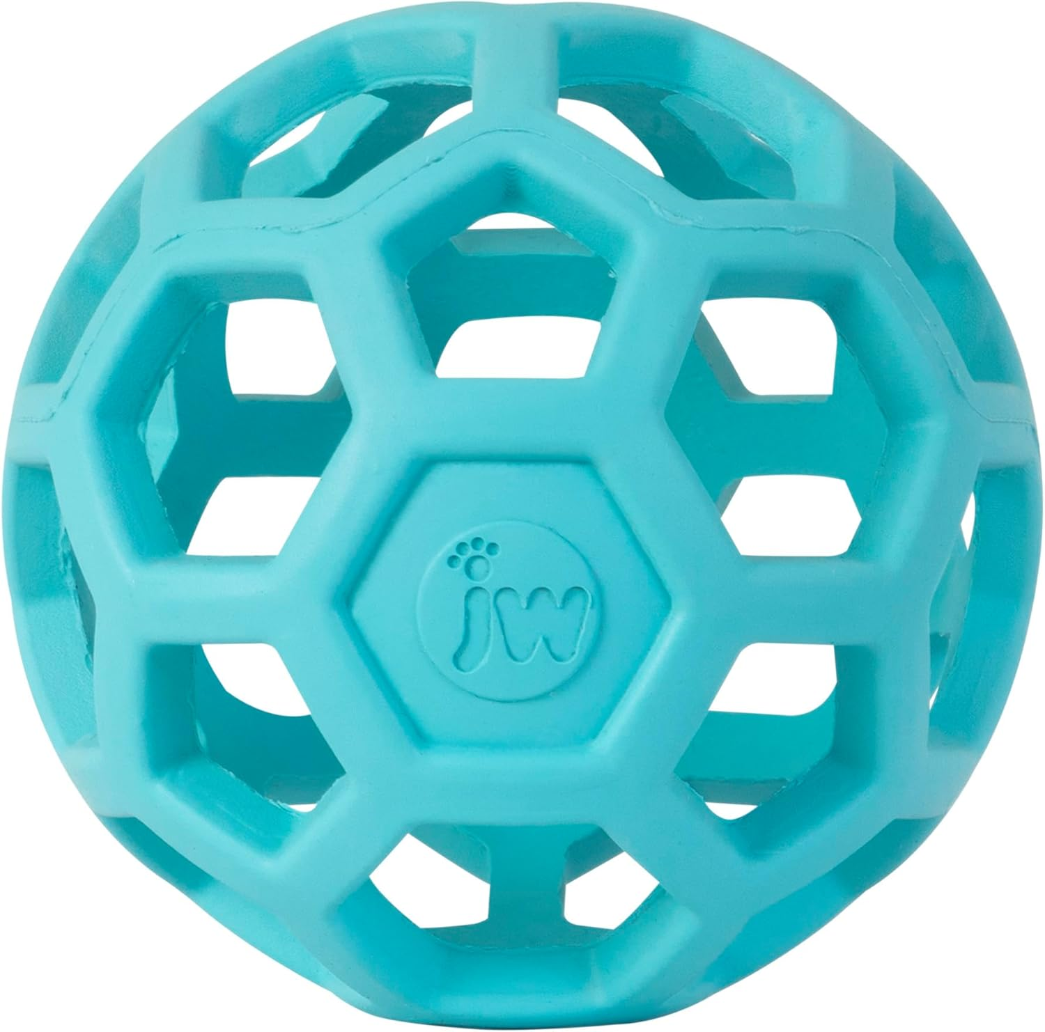 JW Pet Hol-Ee Roller&trade;, Dog Toy Puzzle Ball, Natural Rubber, Large (5.5&rdquo; Inch Diameter), Blue