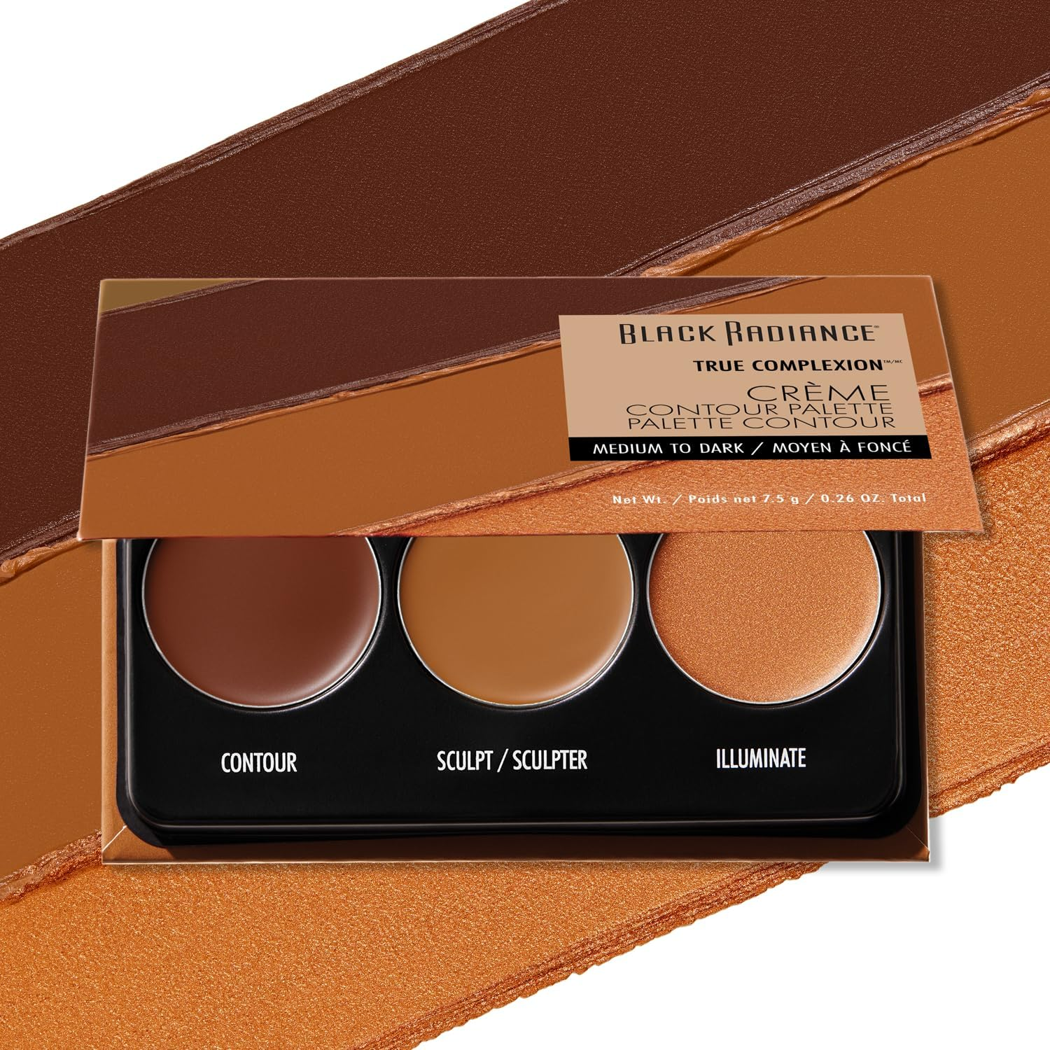 Black Radiance True Complexion Creme Contour Palette, Medium to Dark, 7.5 Gram image number 6