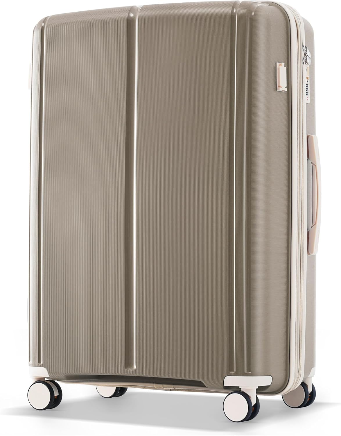 Eastvita 3 Pieces Luggage Set, Abs Hard Shell Expandable Spinner Luggage, 20/24/28 Expandable Suitcase with Usb Port, Carry on Luggage Airline Approved with Spinner Wheels for Travel, Brown2, Carry-On