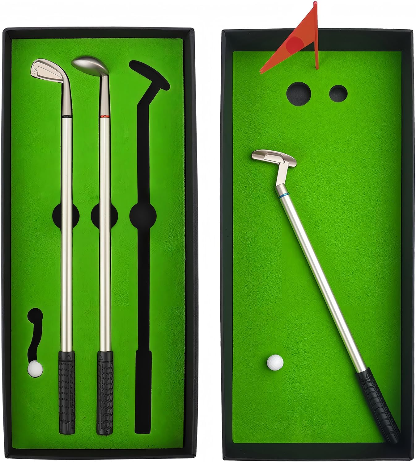 Golf Pen Desktop Games, Fun Mini Golf Set Includes Putting Green with Ball, Flag and 3 Golfs Club Pens Gifts for Golfers, Coworkers, Boss, Father, Boys, Trade Pen, Valentine'S Day image number 1
