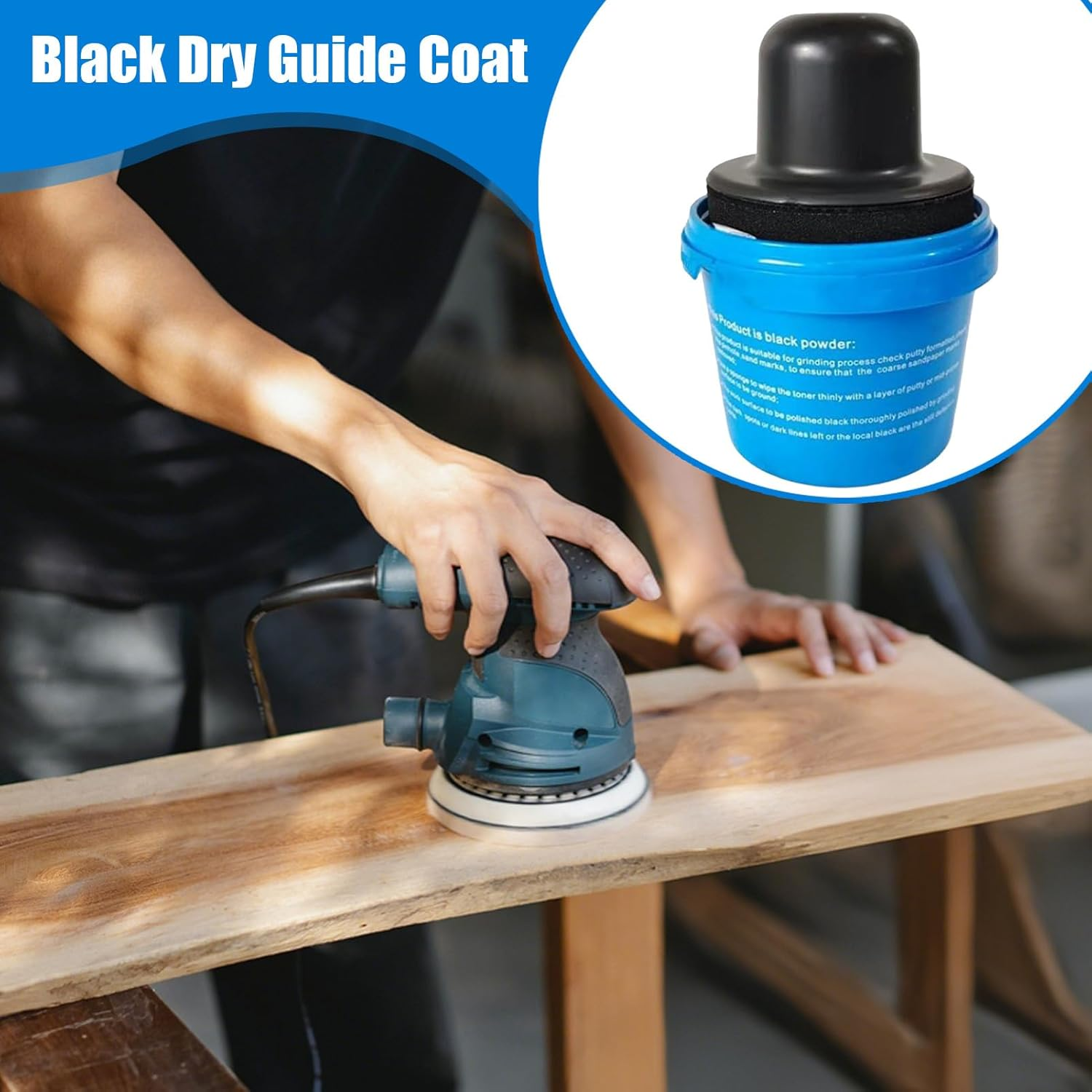 Guide Coat Automotive | Black Dry Guide Automotive - Powder Primer for Dent Fix Scratch Removal Panel Restoration Car Restoration Autobody Repair image number 3