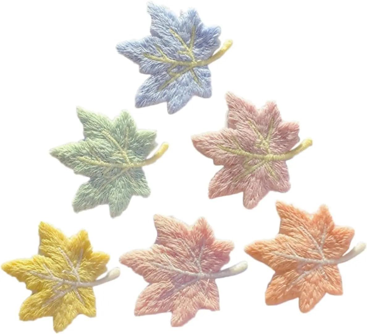 Maple Leaf Hair Barrettes Elegant Snap Hair Clips 2Pk - Green image number 2