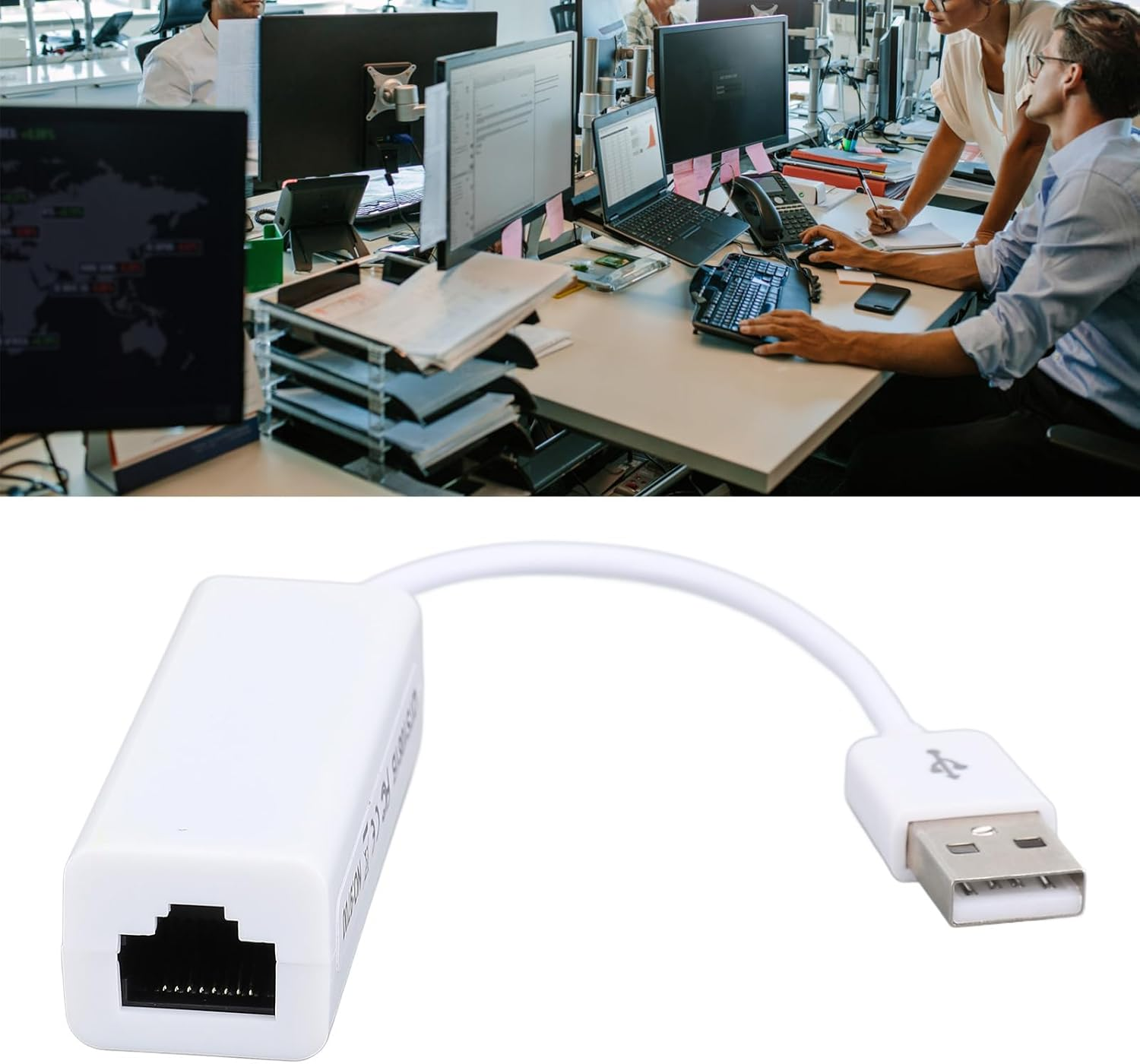 USB C to RJ45 Ethernet Adapter, 100Mbps USB Network Adapter Plug and Play, Supports Wins 98SE Me 2000 XP Vista 7 8 10 image number 1