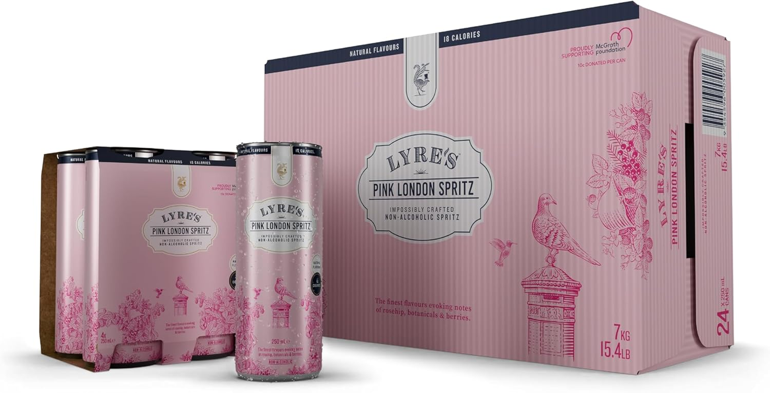 Lyre'S Non-Alcoholic Pink Spritz Ready to Drink, Case of 24 image number 3