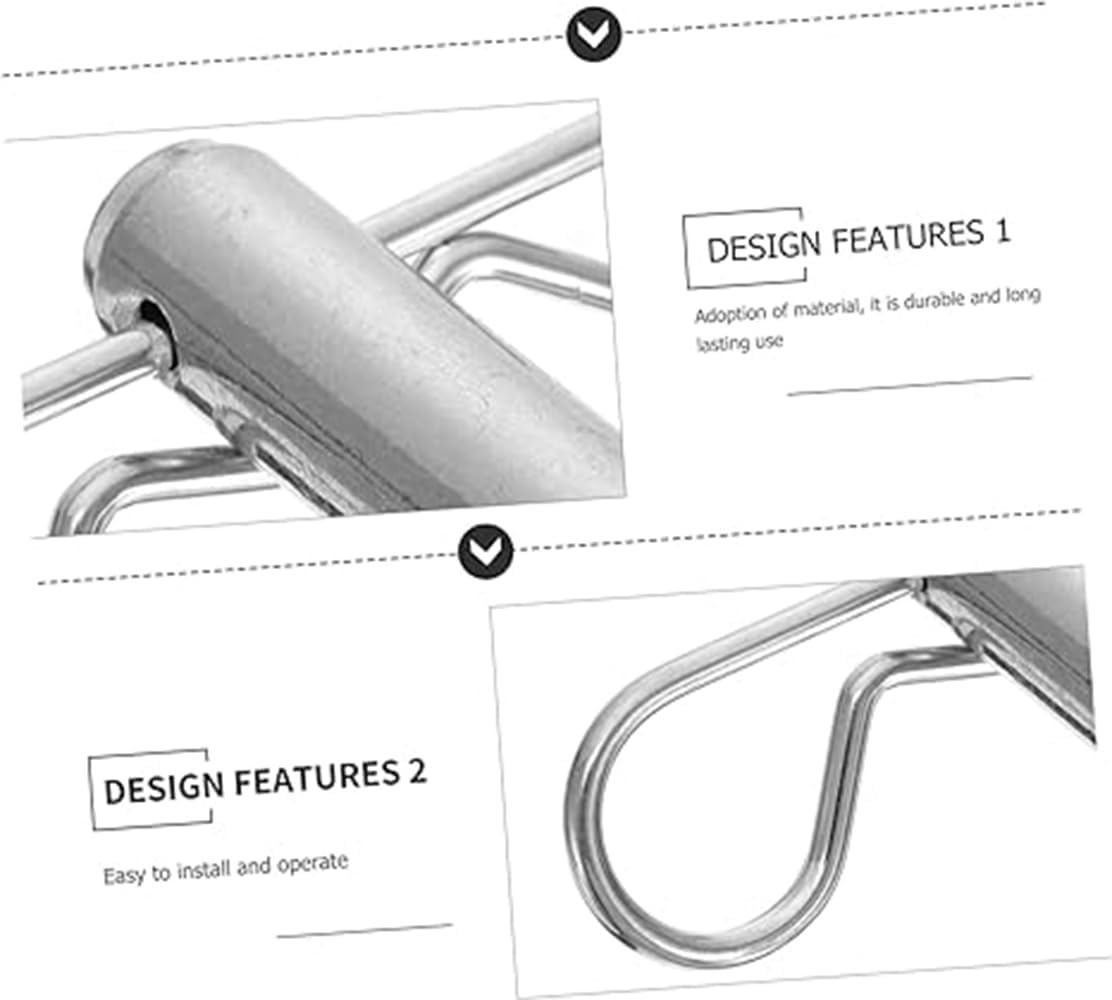 Trailer Hitch Pin Trailer Latch Heavy-Duty Trailer Hitch Pin and Clip Anti-Theft Hitch Locking Pin Accessories (Sliver) image number 5