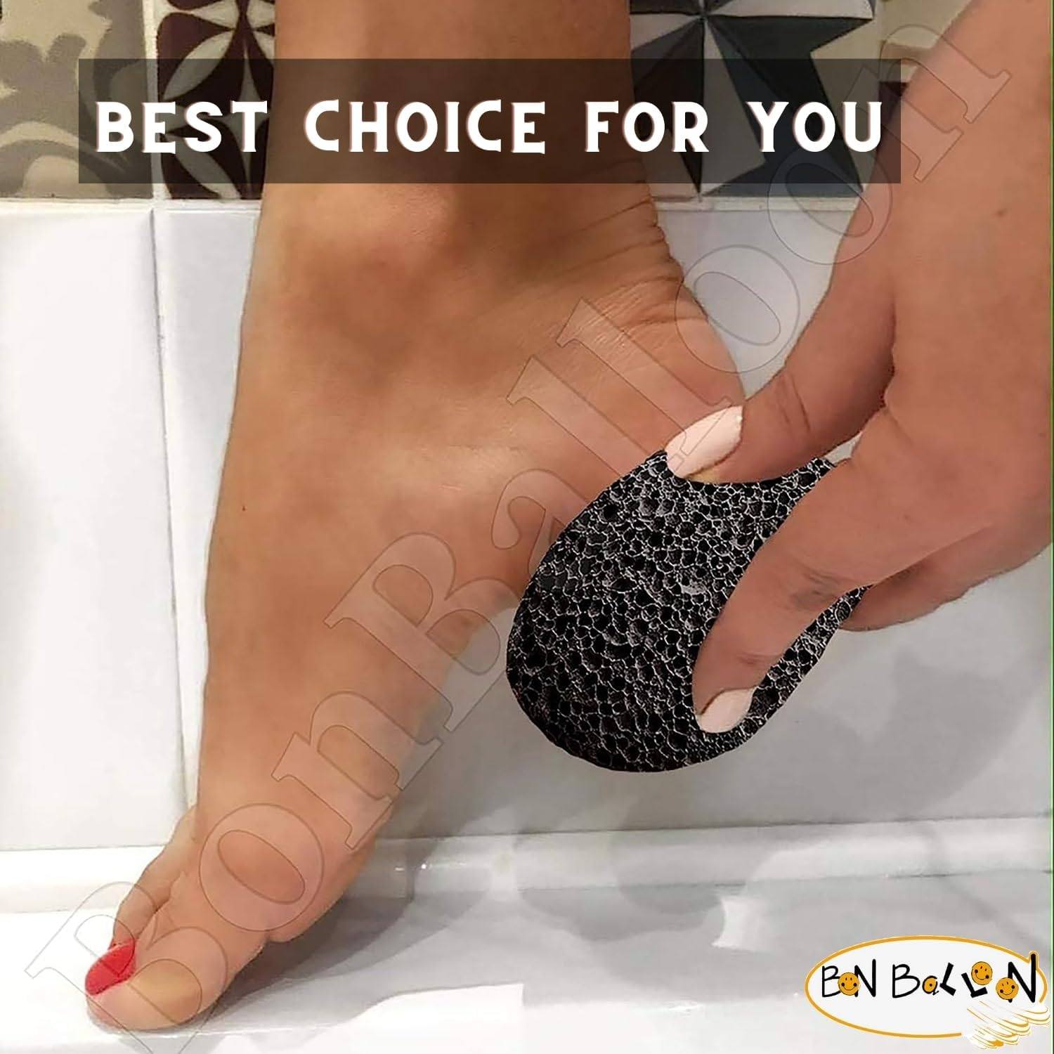 2 Pcs Pumice Stone Dead Sea Best Remove Dead Skin Calluses Exfoliate Smooth Feet for Scrubber Exfoliating Dry Natural Foot Removes Callus on Hands & Heels and Body Care Hard Cracked Heels Pedicure SPA image number 5