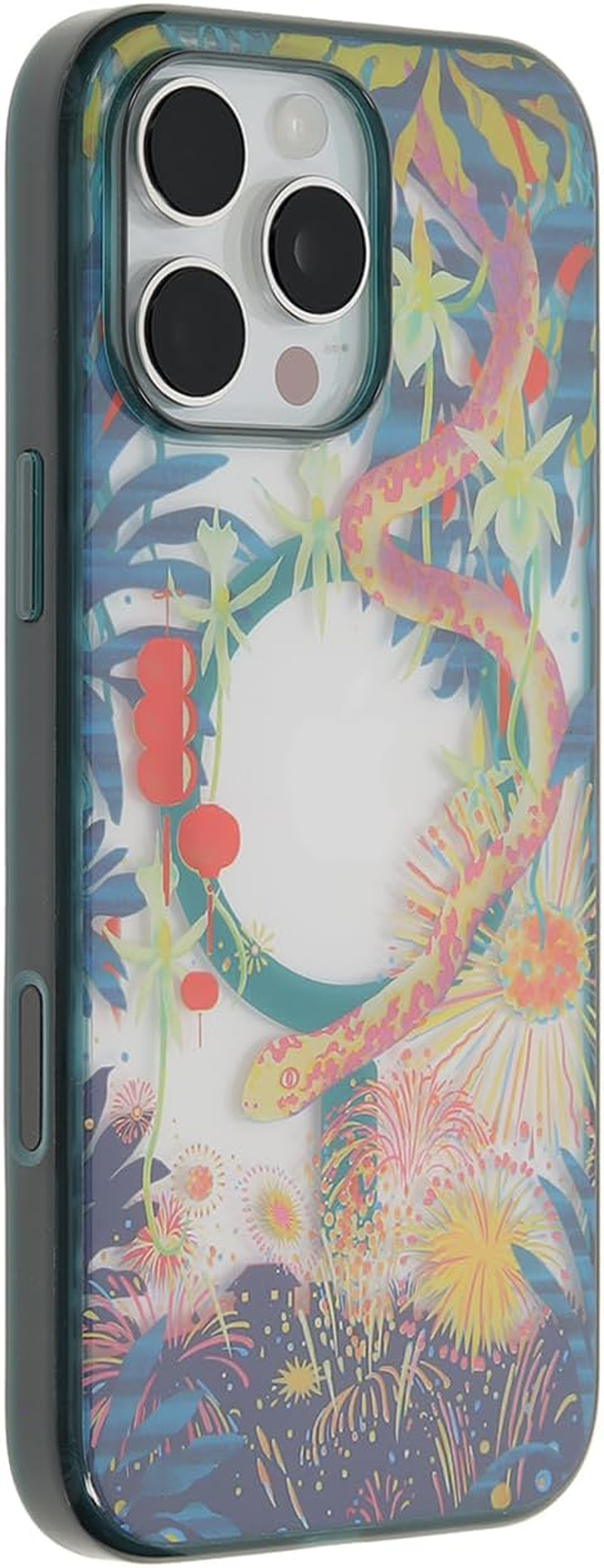 Otterbox Clear Case Series with Magsafe for Iphone 16 Pro Max, Shockproof, Drop Proof, Ultra-Slim, Protective Case, 3X Tested to Military Standard, Year of the Snake Green image number 2