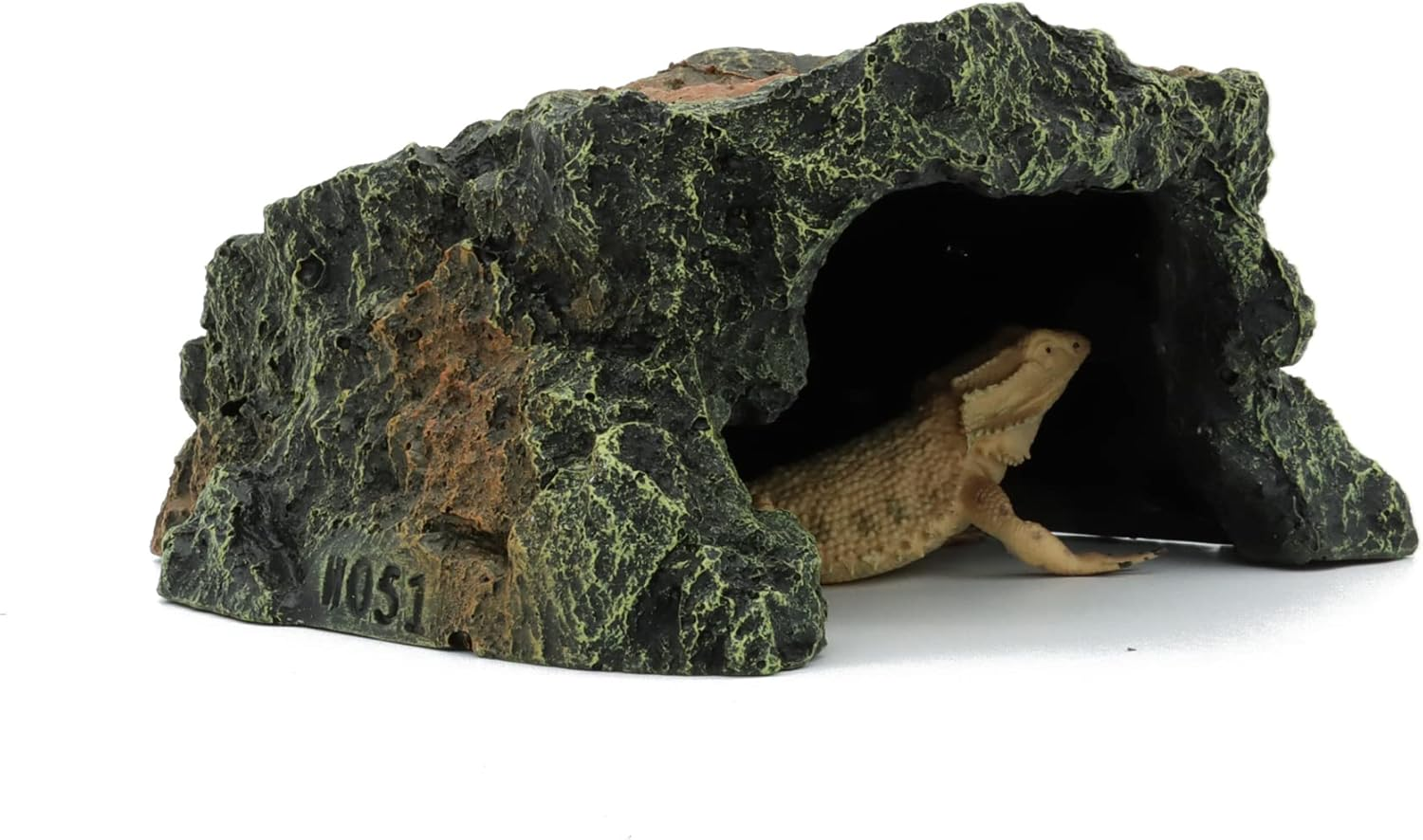 JIH Reptile Rock Hide Cave, Aquarium Habitat Decor Rock Tortoise Hideout for Lizards, Turtles, Reptiles, Amphibians, Fish