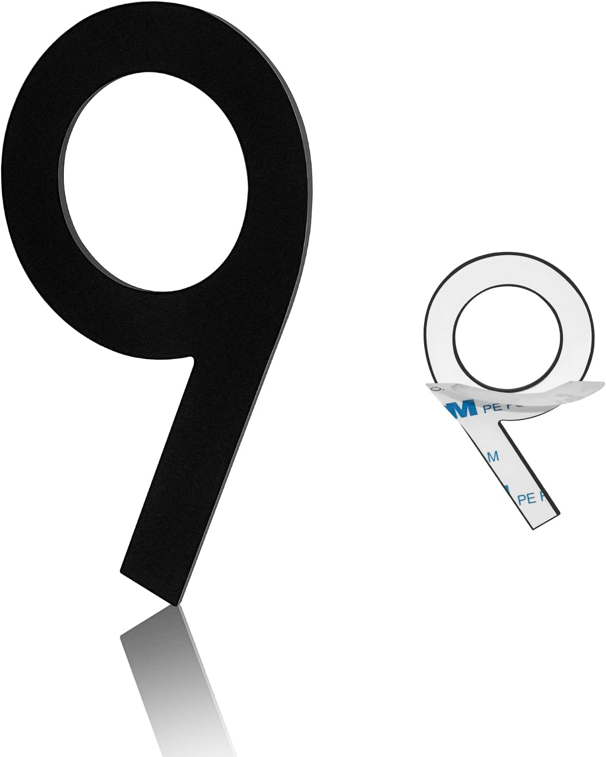 3 Inch Mailbox Number, Stainless Steel Matte Black Modern House Letter Box Numbers, Self-Adhesive Number Door Numbers for Apartments Office (3)