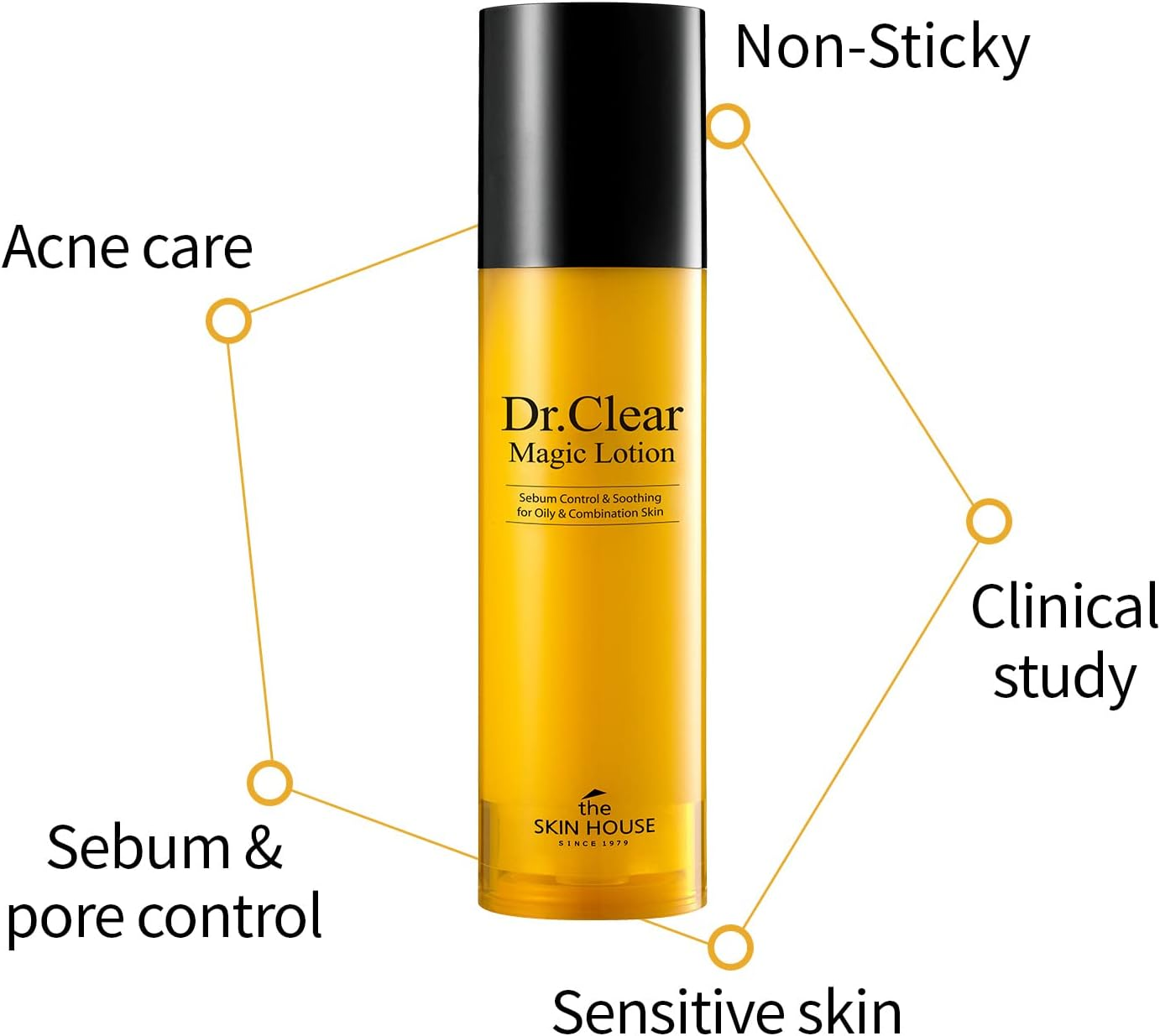 The SKIN HOUSE Dr.Clear Magic Lotion 1.69 Fl.Oz L Acne Treatment, Tea Tree, Allantoin, Witch Hazel for Sensitive, Acne Prone Skin L Lightweight Moisutrizer, Oily Skin, Korean Skin Care (50Ml) image number 4