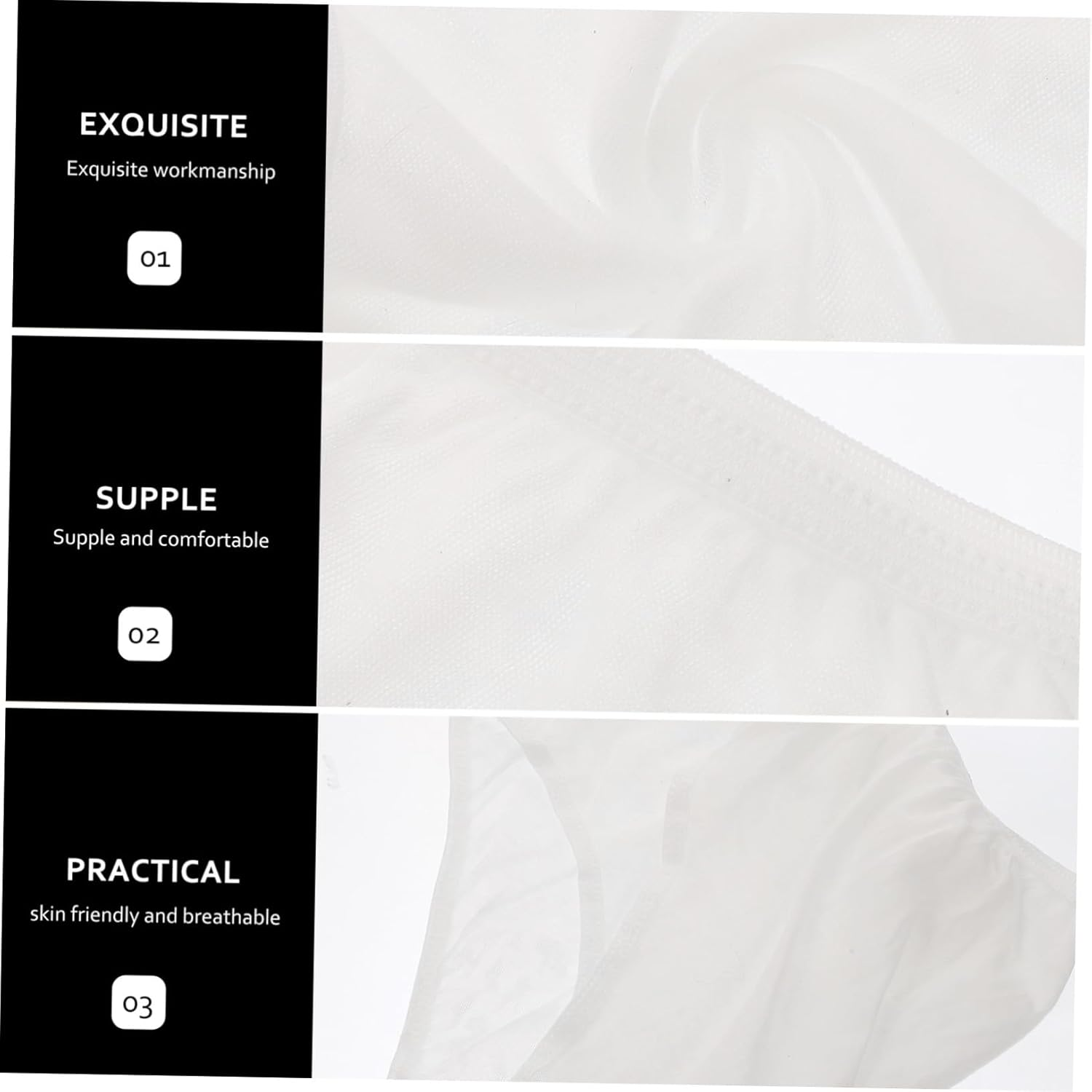 4Pcs Disposable Maternity Panties XXL Pure Cotton Comfortable Postpartum Underwear for Pregnant Women Soft Breathable Pregnancy Underpants over Bump Care White