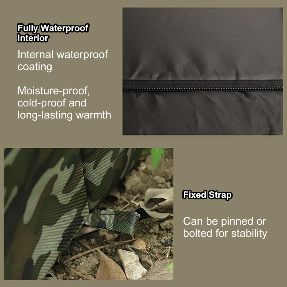 Outdoor Cat House, Stray Cat Dog House, Indoor and Outdoor Use, Wind and Rain Shield, Oxford Fabric, Waterproof and Moisture-Proof, Easy Installation, Long-Lasting Warmth S - S image number 3