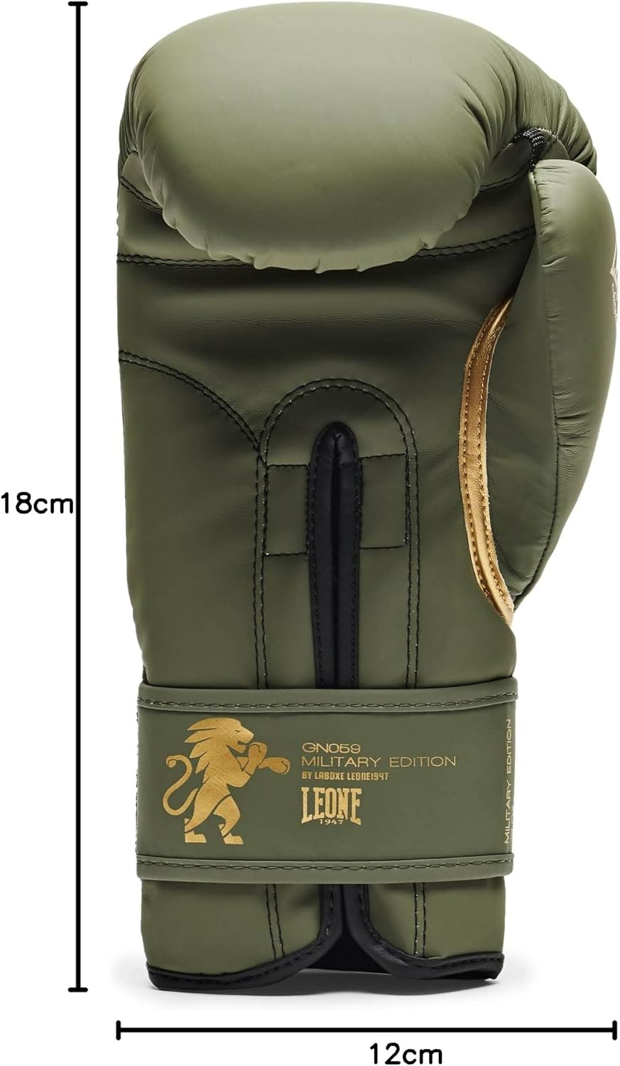 Leone 1947 Boxing Gloves Military Edition Leather MMA UFC Muay Thai Kick Boxing K1 Karate Training Sparring Punching Gloves image number 1