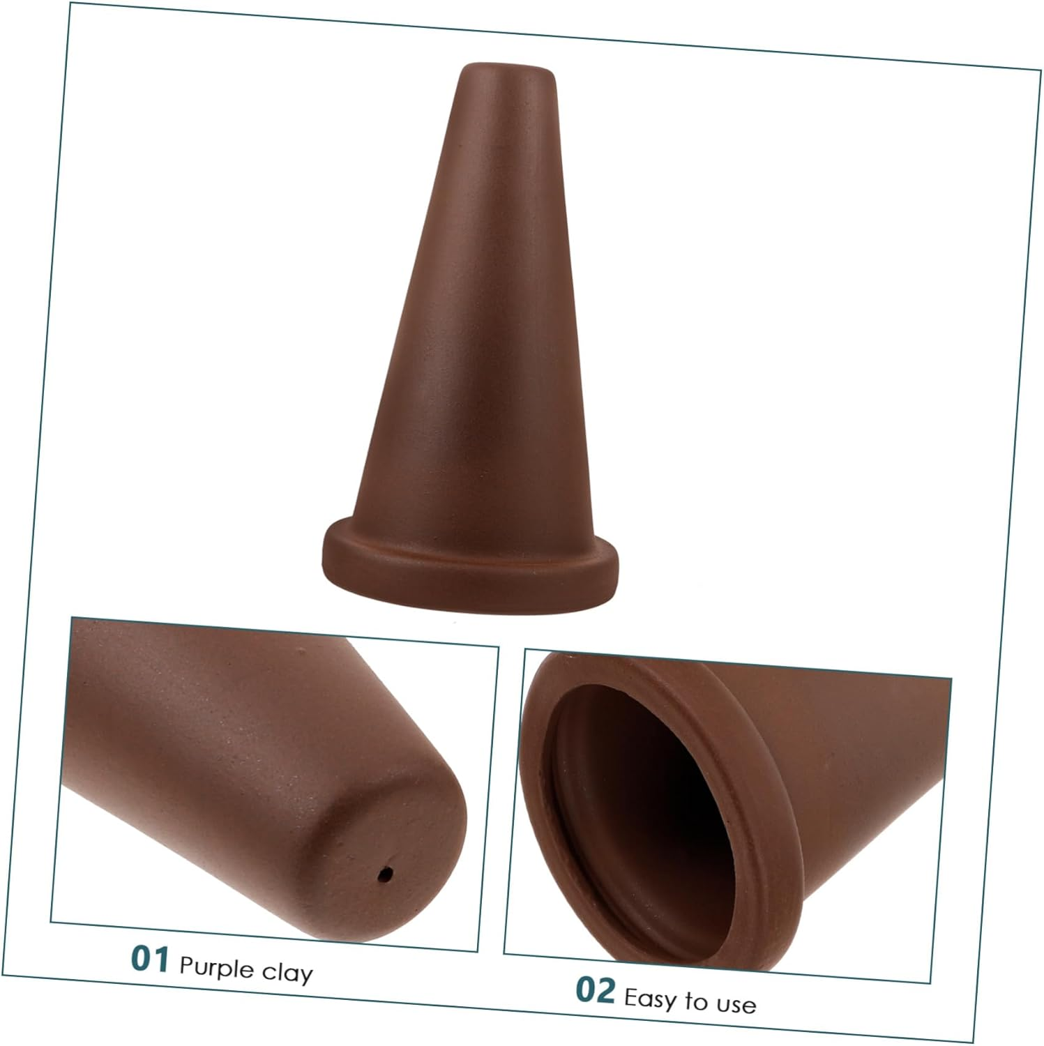 Mipcase Fish Breeding Cone Cave Spawning Bucket Purple Clay Aquarium Ornament Angel Fish Discus Tank Breeding Cone Hideaway Aquarium Pets image number 5