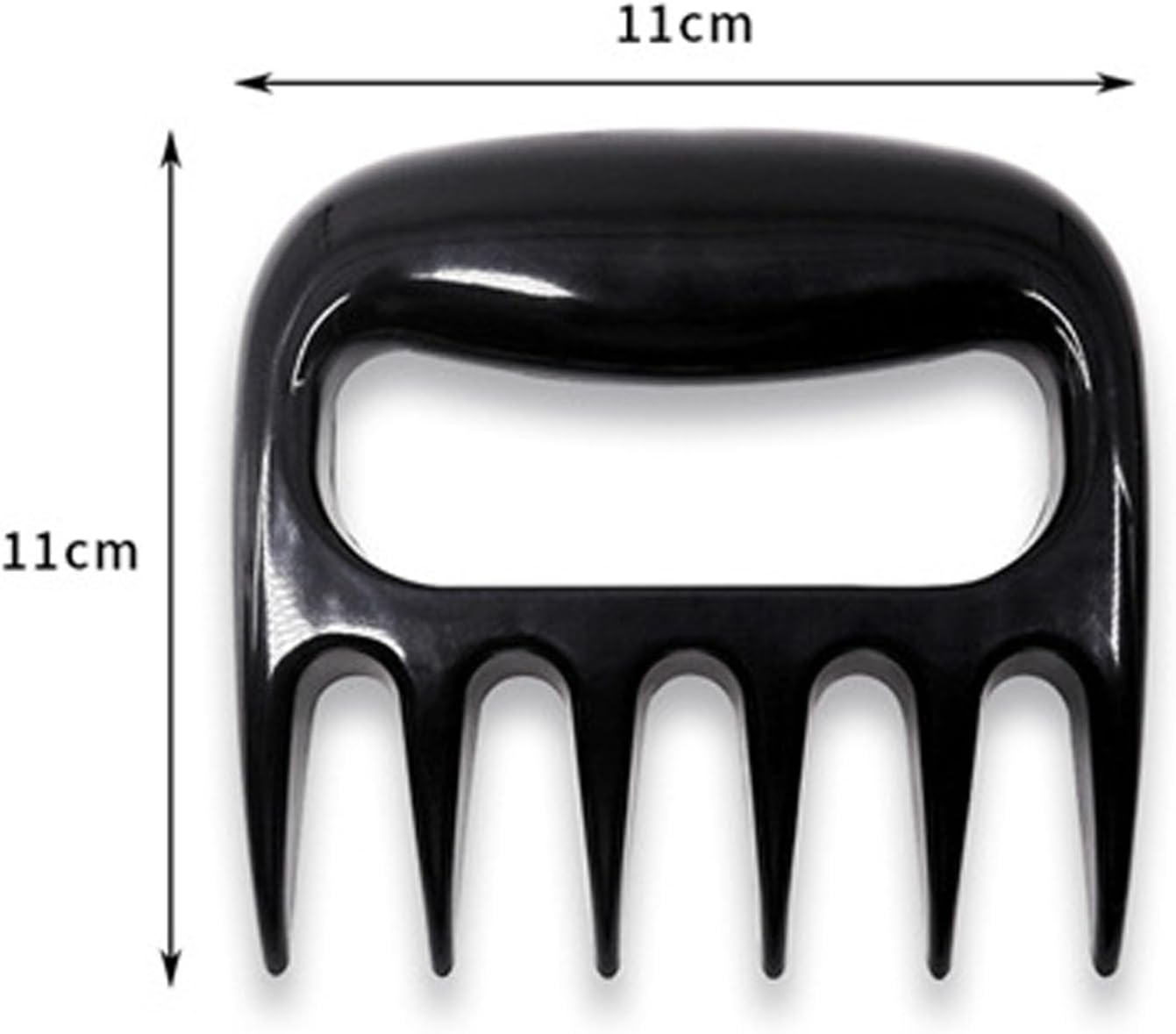 Meat Claws 2 Pcs, Chicken Shredder Tool, Meat Shredder Tool, BBQ Claws for Shredding Meat（Black） image number 4